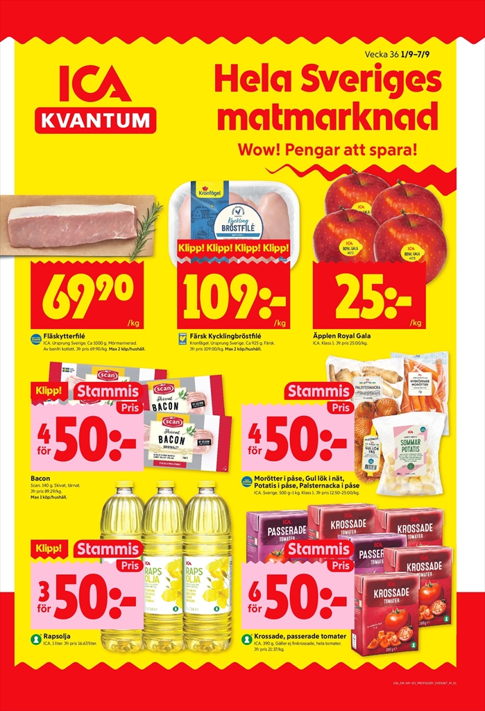 ica-kvantum - ICA Kvantum-reklambladet giltigt från 01/09 - 07/09
