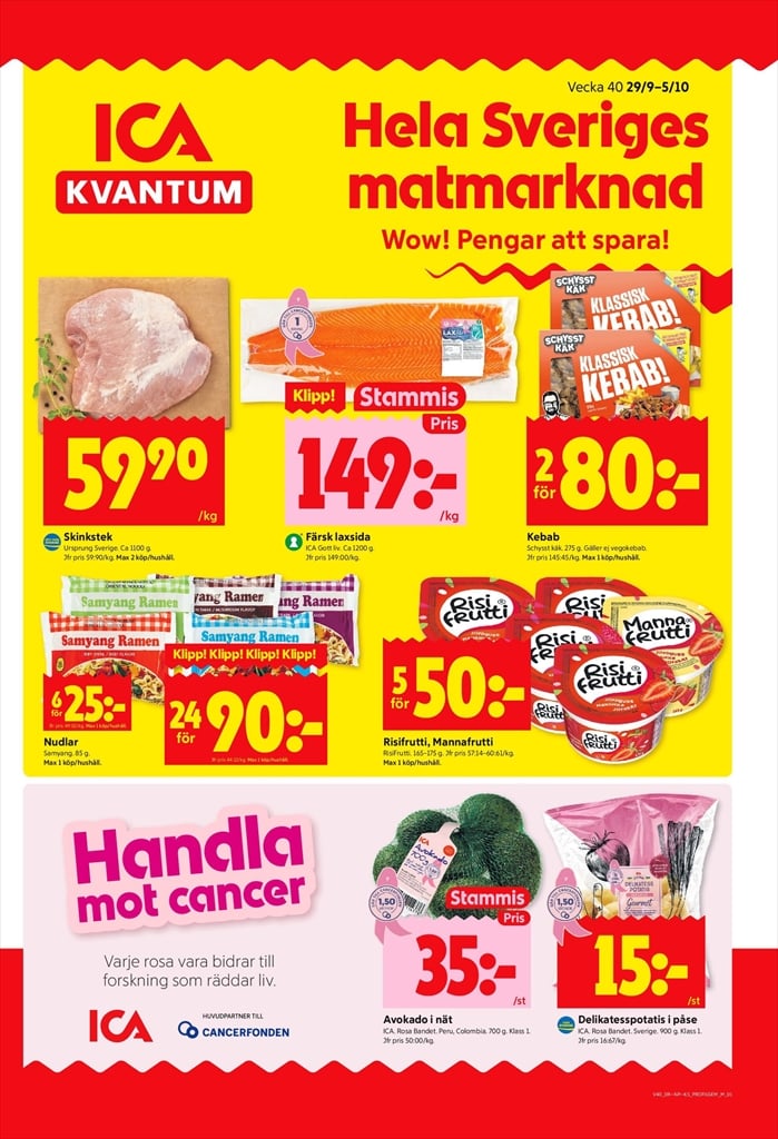 ica-kvantum - ICA Kvantum-reklambladet giltigt från 29/09 - 05/10