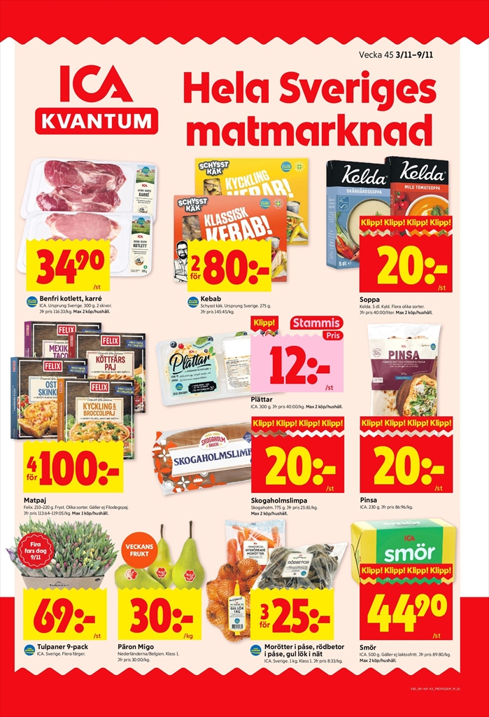 ica-kvantum - ICA Kvantum-reklambladet giltigt från 03/11 - 09/11