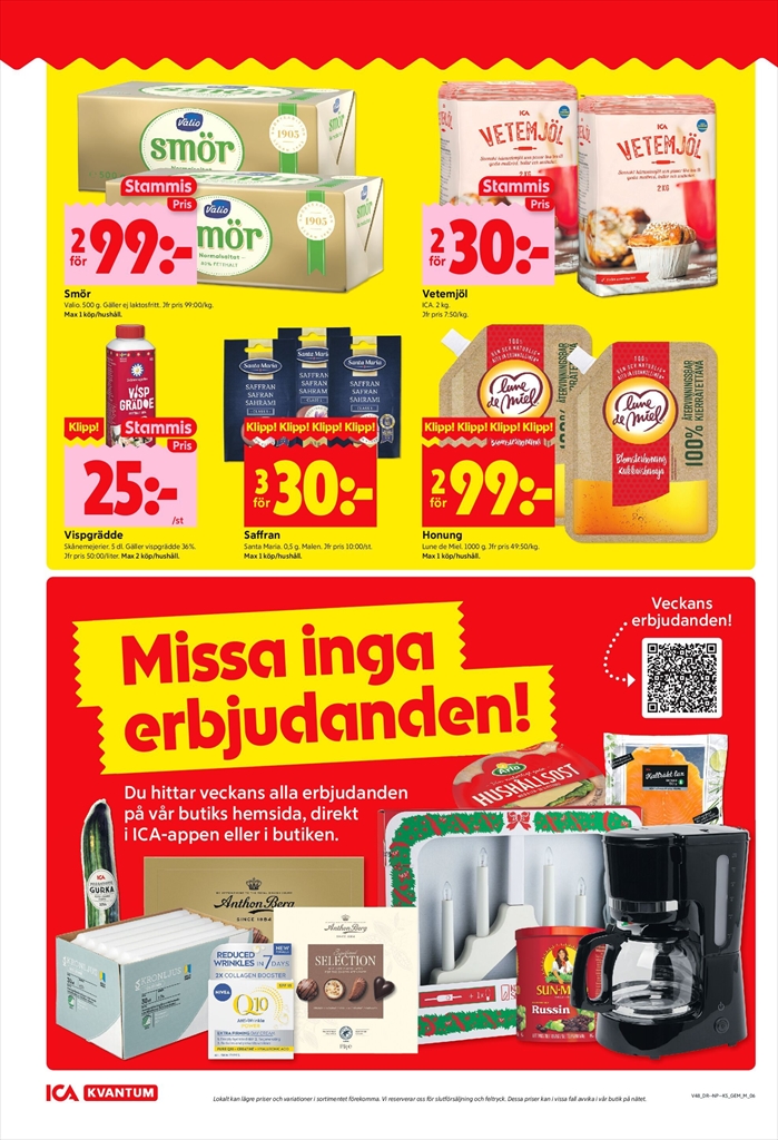 ica-kvantum - ICA Kvantum-reklambladet giltigt från 24/11 - 30/11 - page: 6