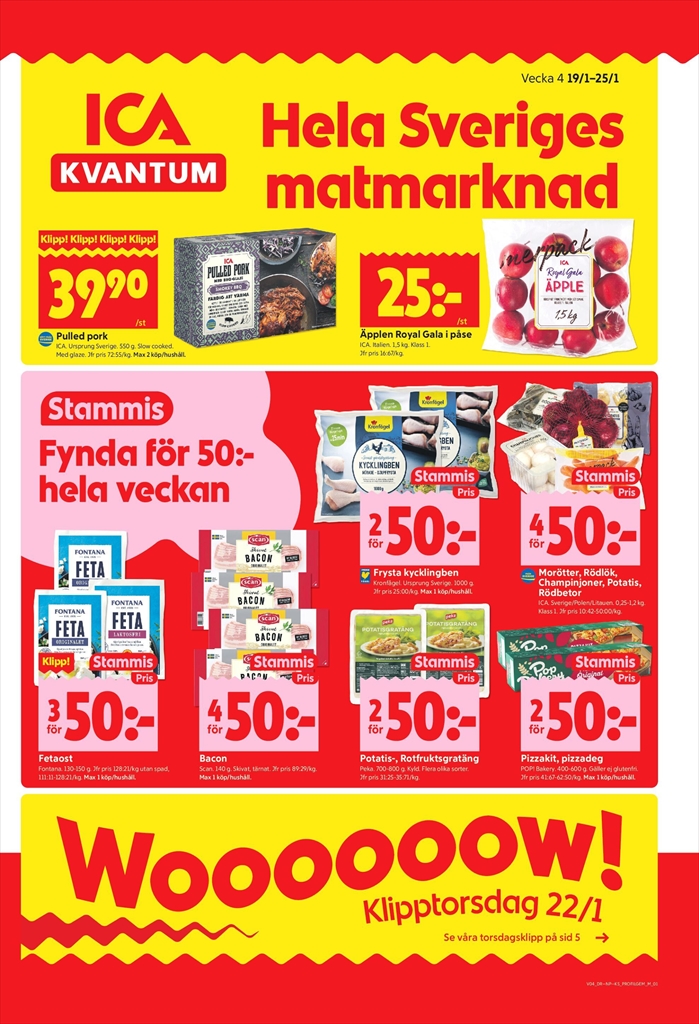 ica-kvantum - ICA Kvantum-reklambladet giltigt från 19/01 - 25/01