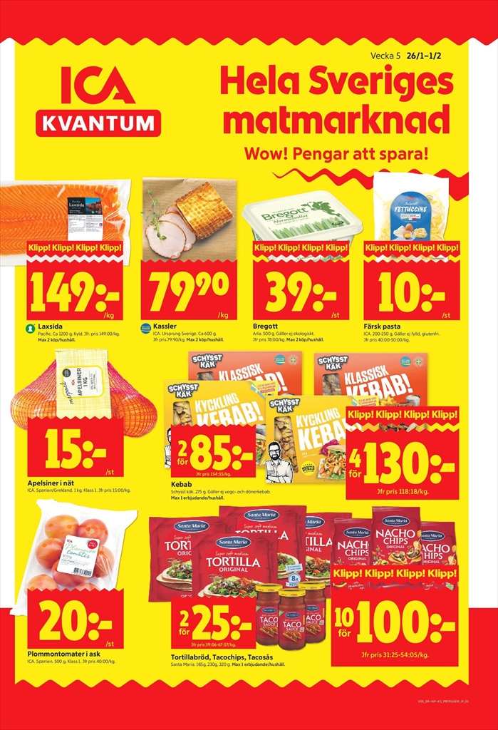 ica-kvantum - ICA Kvantum-reklambladet giltigt från 26/01 - 01/02
