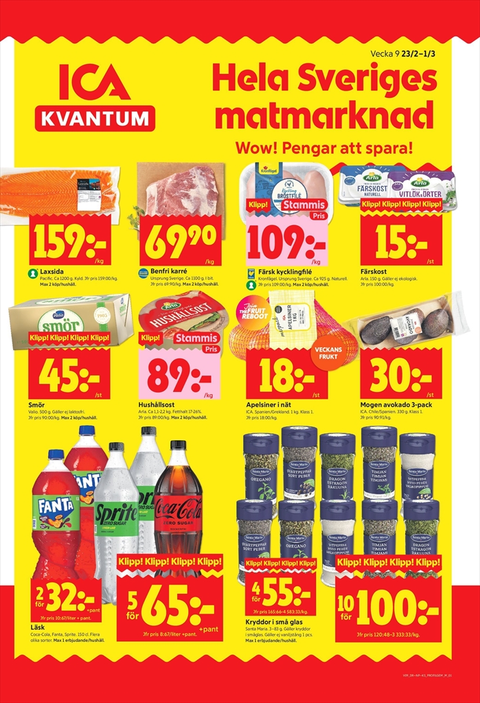 ica-kvantum - ICA Kvantum-reklambladet giltigt från 23/02/2026 - 01/03/2026
