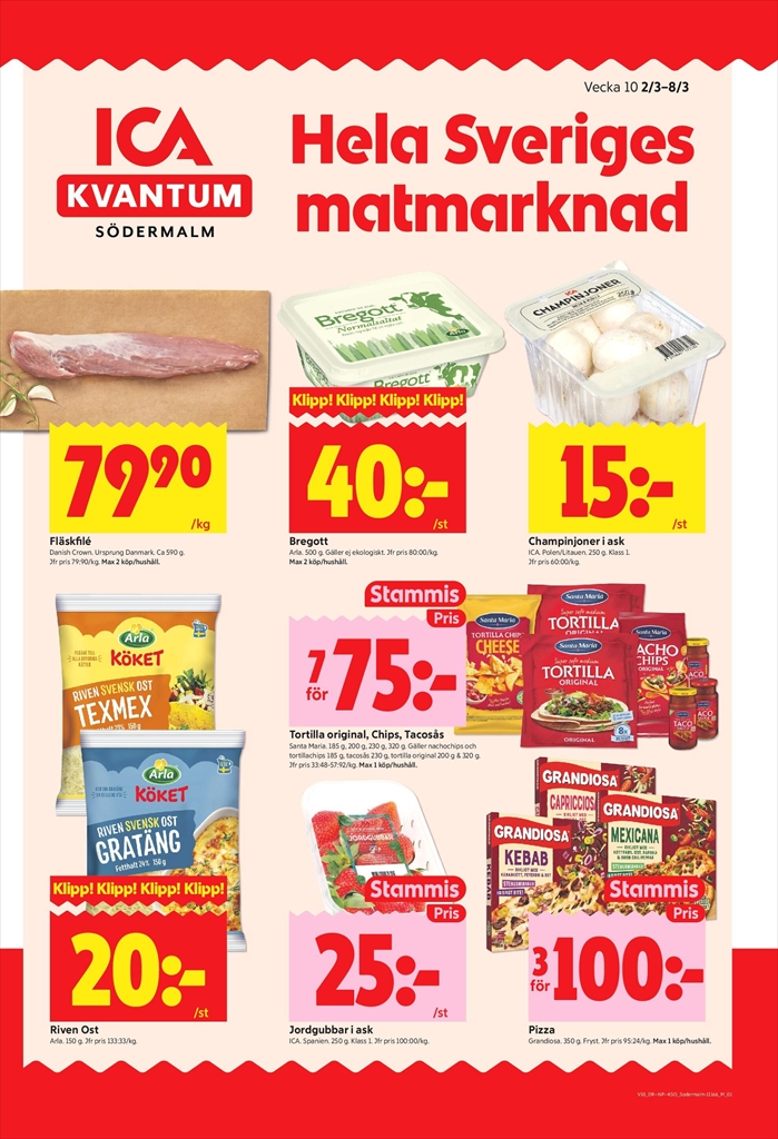 ica-kvantum - ICA Kvantum-reklambladet giltigt från 02/03/2026 - 08/03/2026