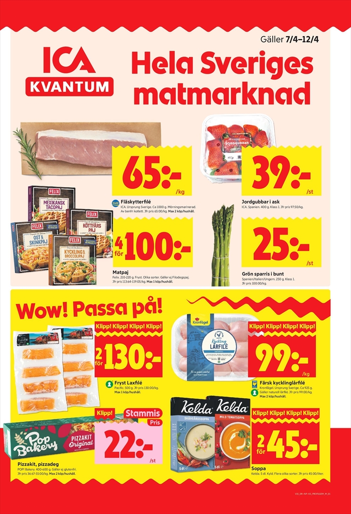 ica-kvantum - ICA Kvantum-reklambladet giltigt från 07/04/2026 - 12/04/2026