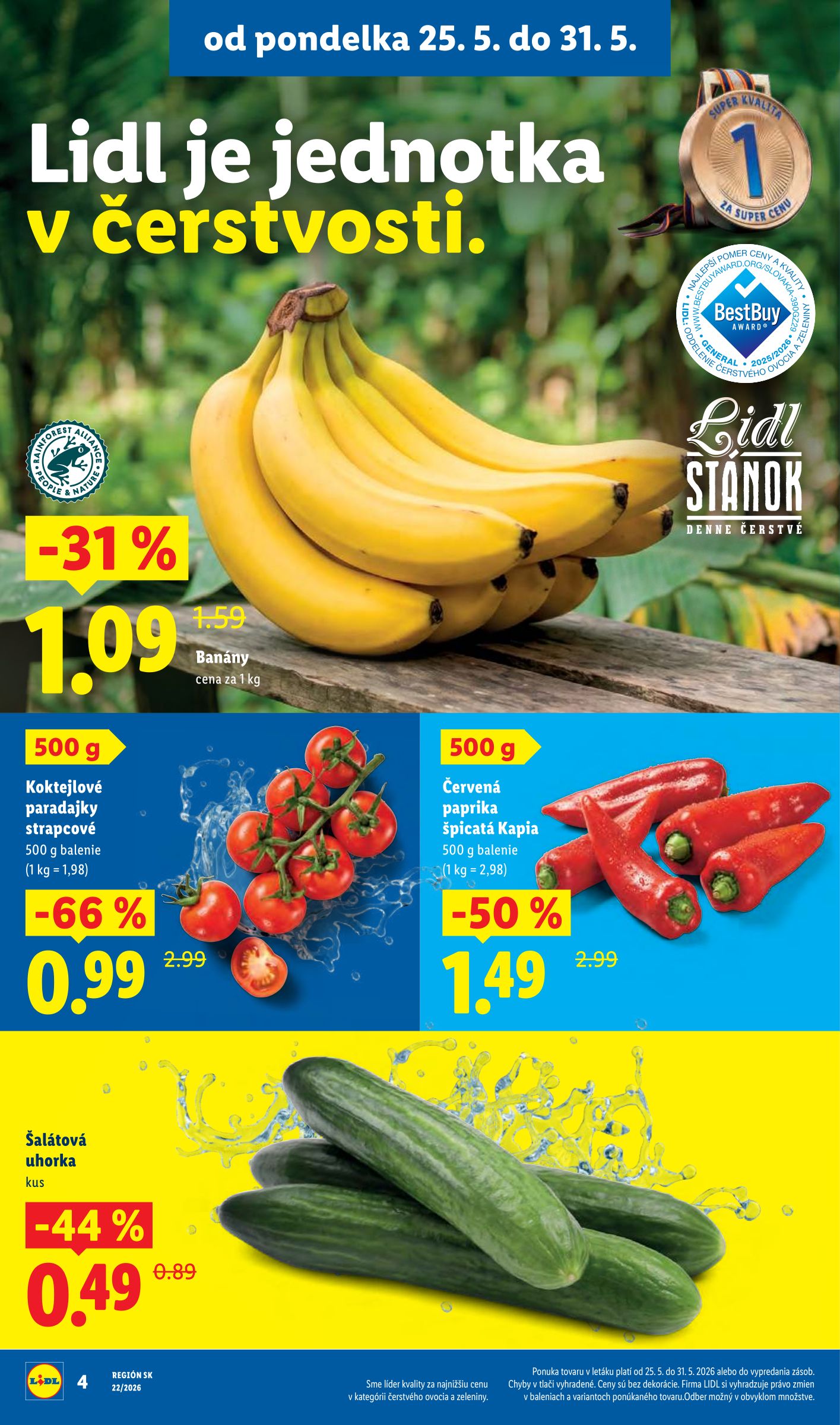 lidl - Nový Lidl leták od pondelka, 25.05.2026 do nedele, 31.05.2026 - page: 4
