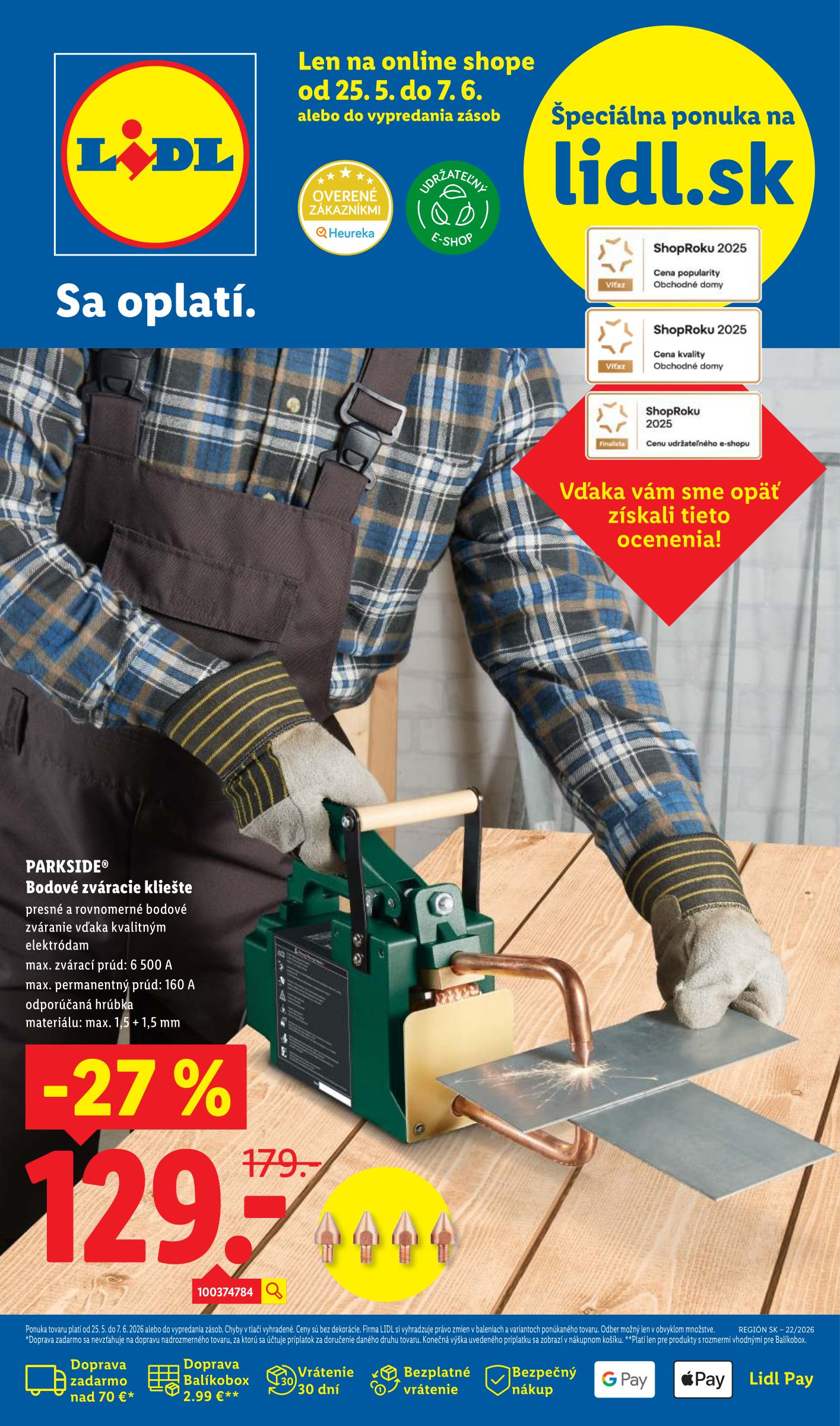 lidl - Aktuálny Lidl - Online magazín leták od pondelka, 25.05.2026 do nedele, 07.06.2026