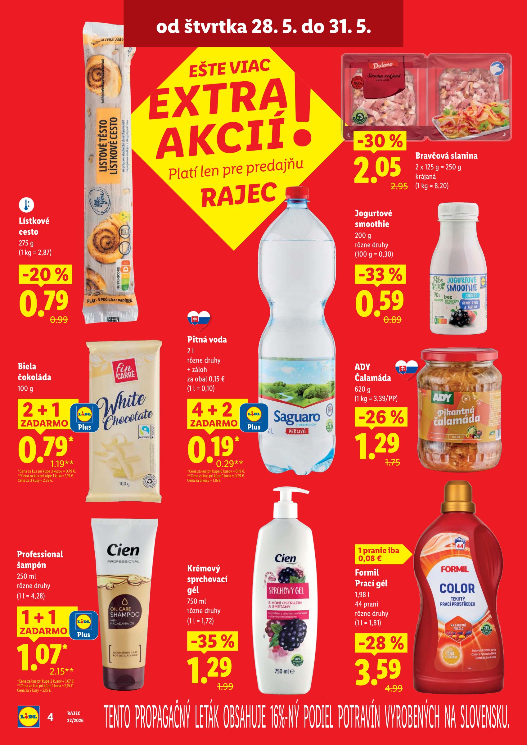 lidl - Aktuálny Lidl leták od pondelka, 25.05.2026 do nedele, 31.05.2026 - page: 4