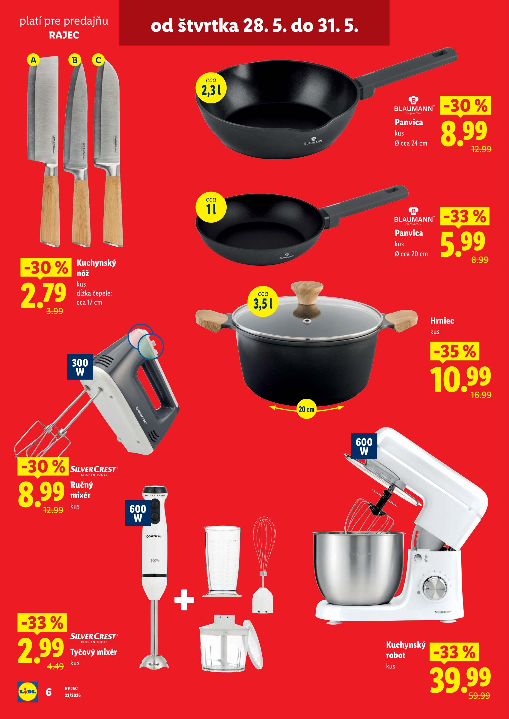 lidl - Aktuálny Lidl leták od pondelka, 25.05.2026 do nedele, 31.05.2026 - page: 6