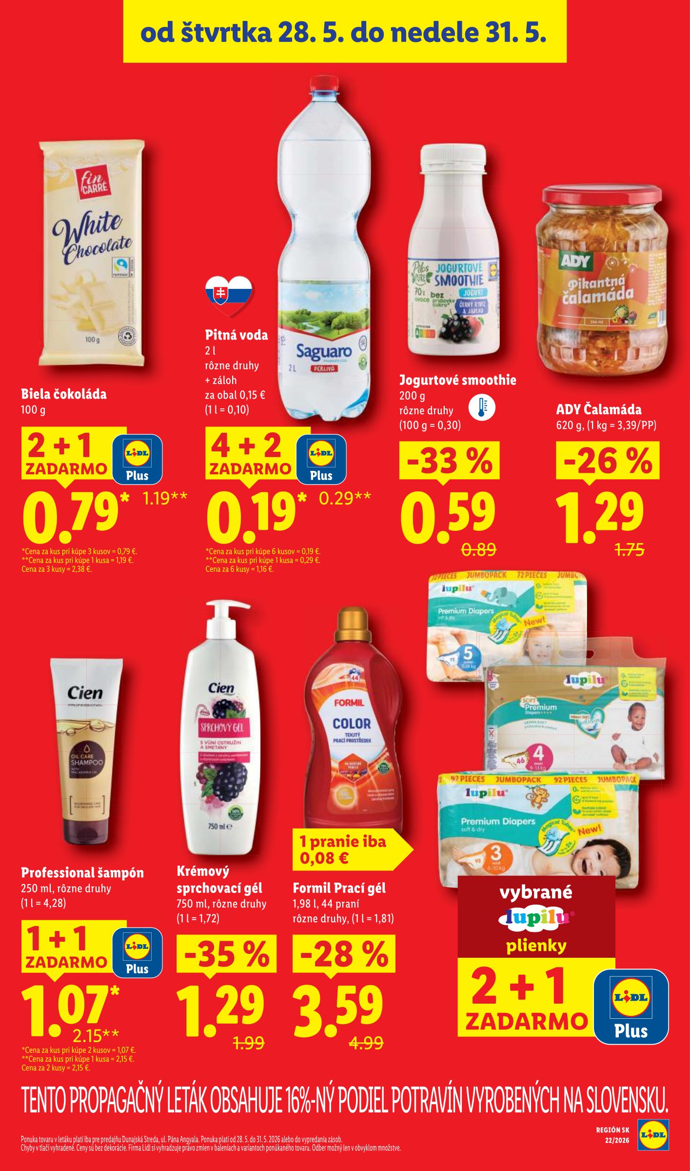 lidl - Aktuálny Lidl - Špeciálne akcie pre predajňu v DS leták od štvrtka, 28.05.2026 do nedele, 31.05.2026 - page: 2