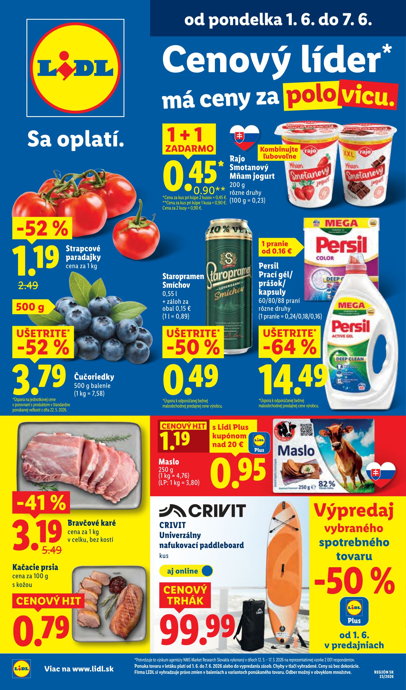 lidl - Nový Lidl leták od pondelka, 01.06.2026 do nedele, 07.06.2026