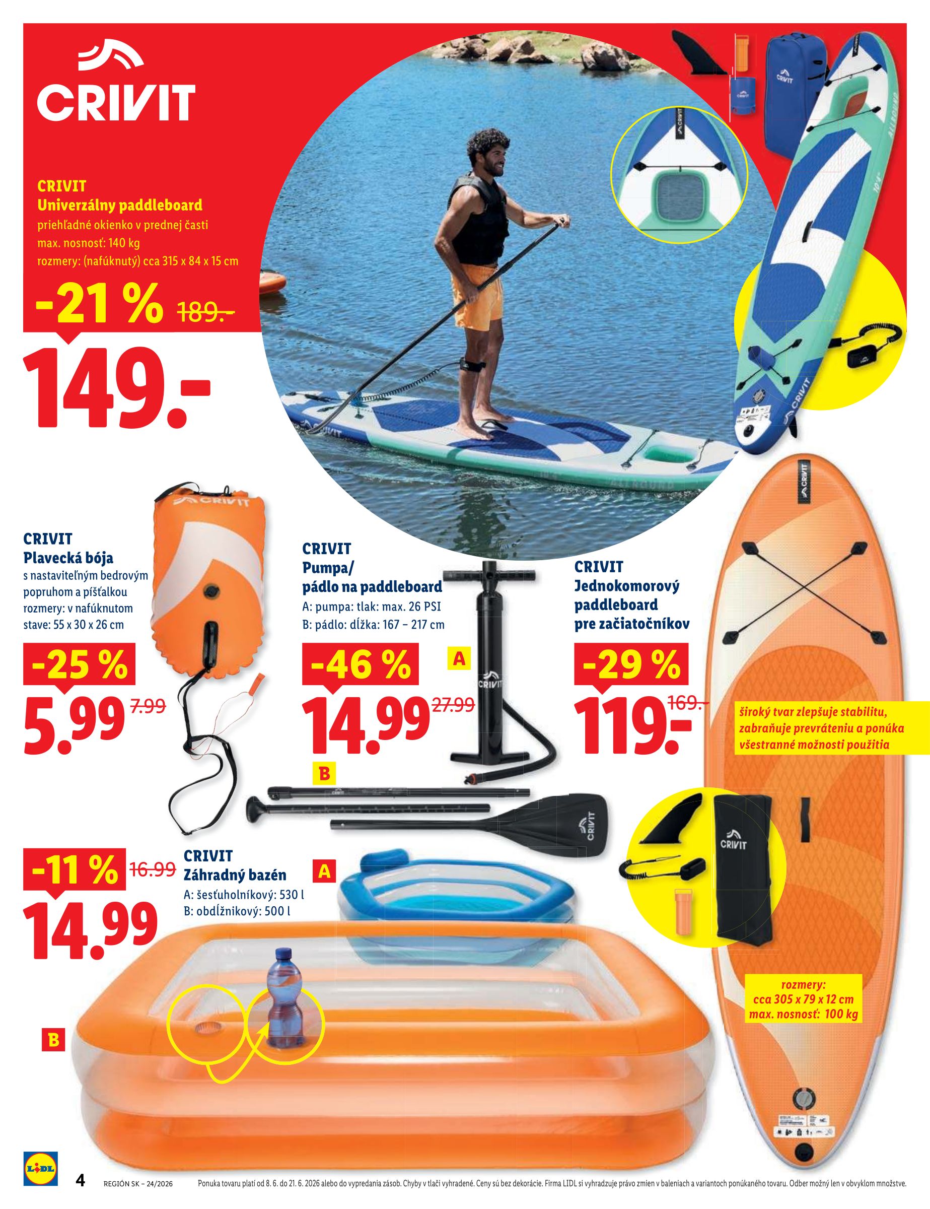 lidl - Aktuálny Lidl - Online ponuka leták od pondelka, 08.06.2026 do nedele, 21.06.2026 - page: 4