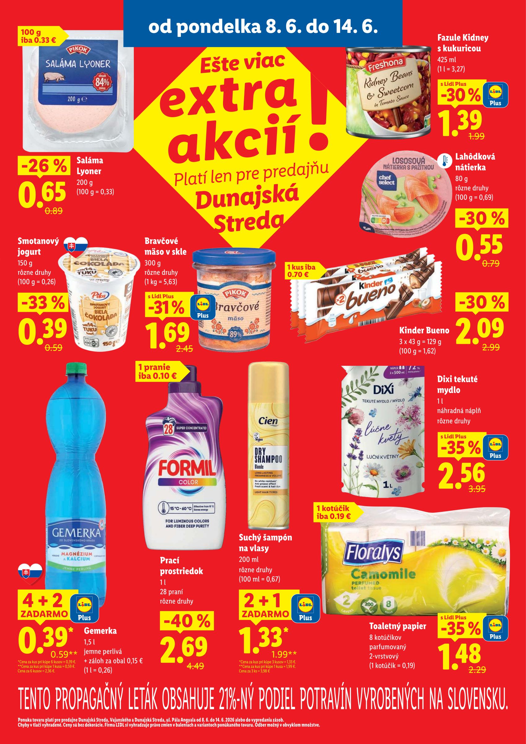 lidl - Aktuálny Lidl - Špeciálne akcie pre predajne v DS leták od pondelka, 08.06.2026 do nedele, 14.06.2026 - page: 2
