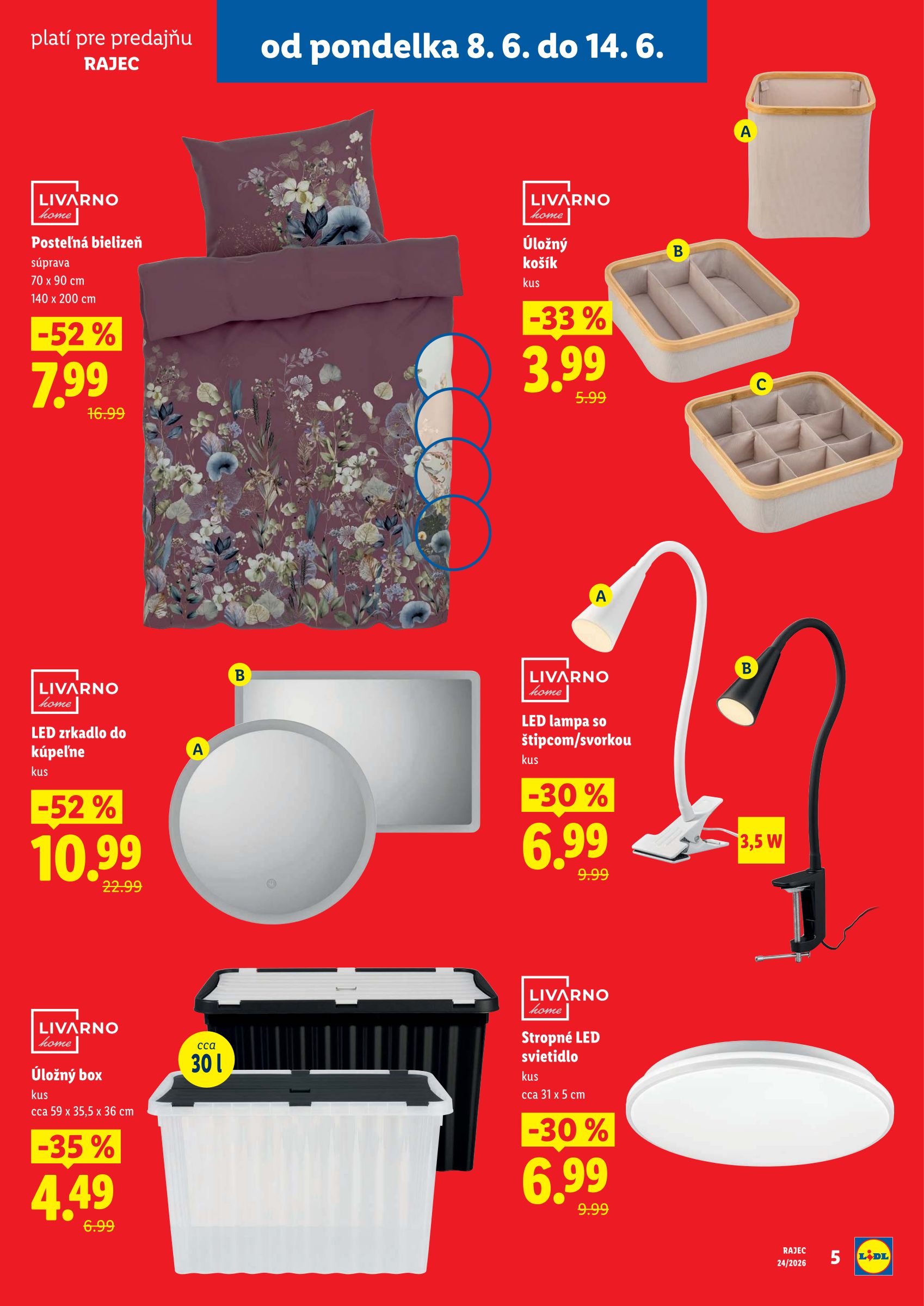 lidl - Aktuálny Lidl - Rajec leták od pondelka, 08.06.2026 do nedele, 14.06.2026 - page: 5