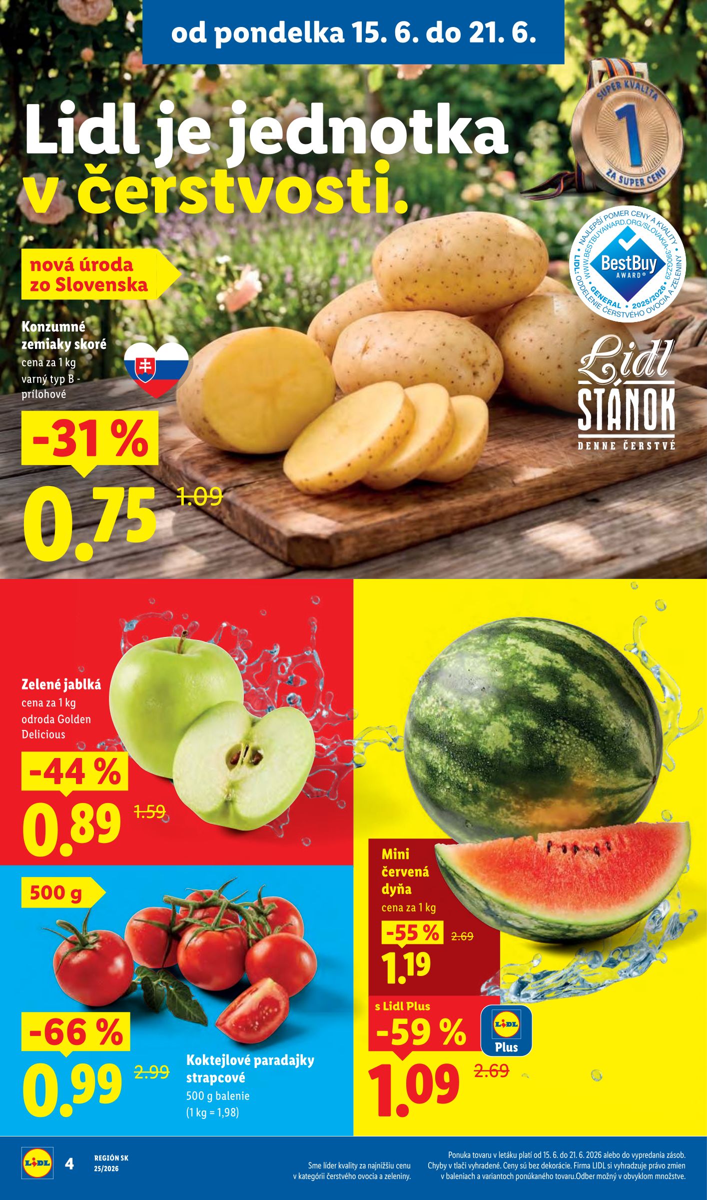lidl - Nový Lidl leták od pondelka, 15.06.2026 do nedele, 21.06.2026 - page: 4