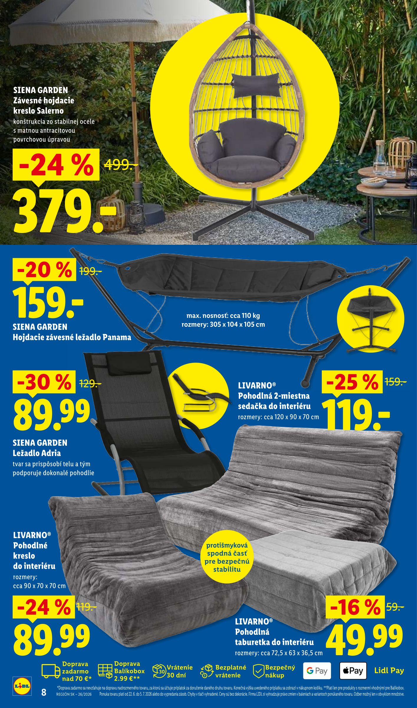 lidl - Aktuálny Lidl - Online ponuka leták od pondelka, 22.06.2026 do nedele, 05.07.2026 - page: 8