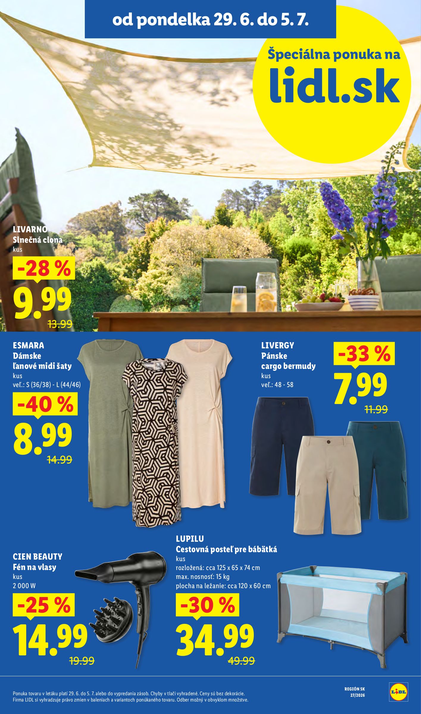 lidl - Nový Lidl leták od pondelka, 29.06.2026 do nedele, 05.07.2026 - page: 7