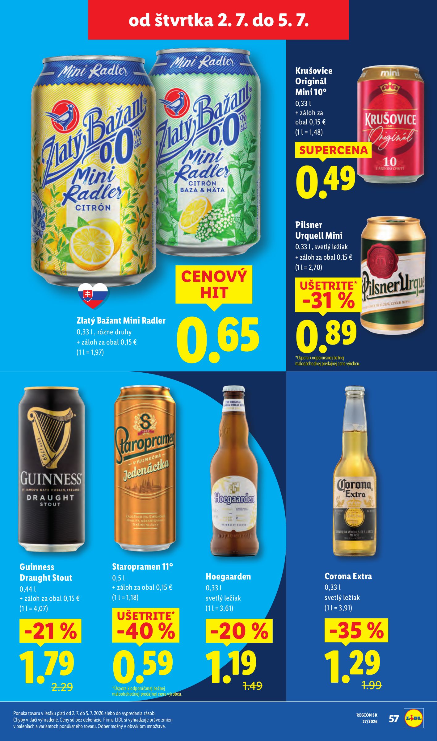 lidl - Nový Lidl leták od pondelka, 29.06.2026 do nedele, 05.07.2026 - page: 73