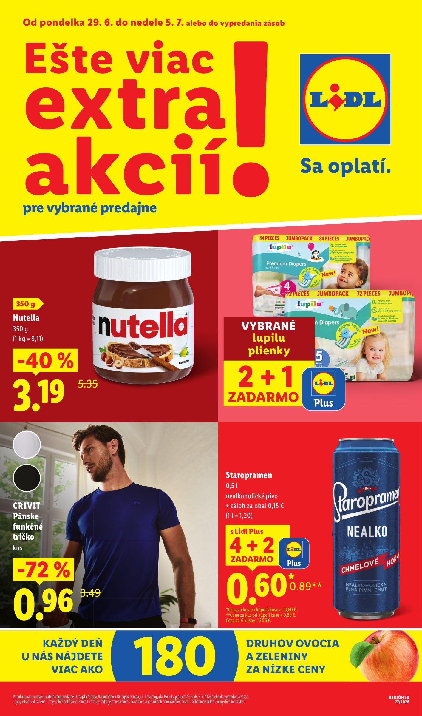 lidl - Aktuálny Lidl leták od pondelka, 29.06.2026 do nedele, 05.07.2026