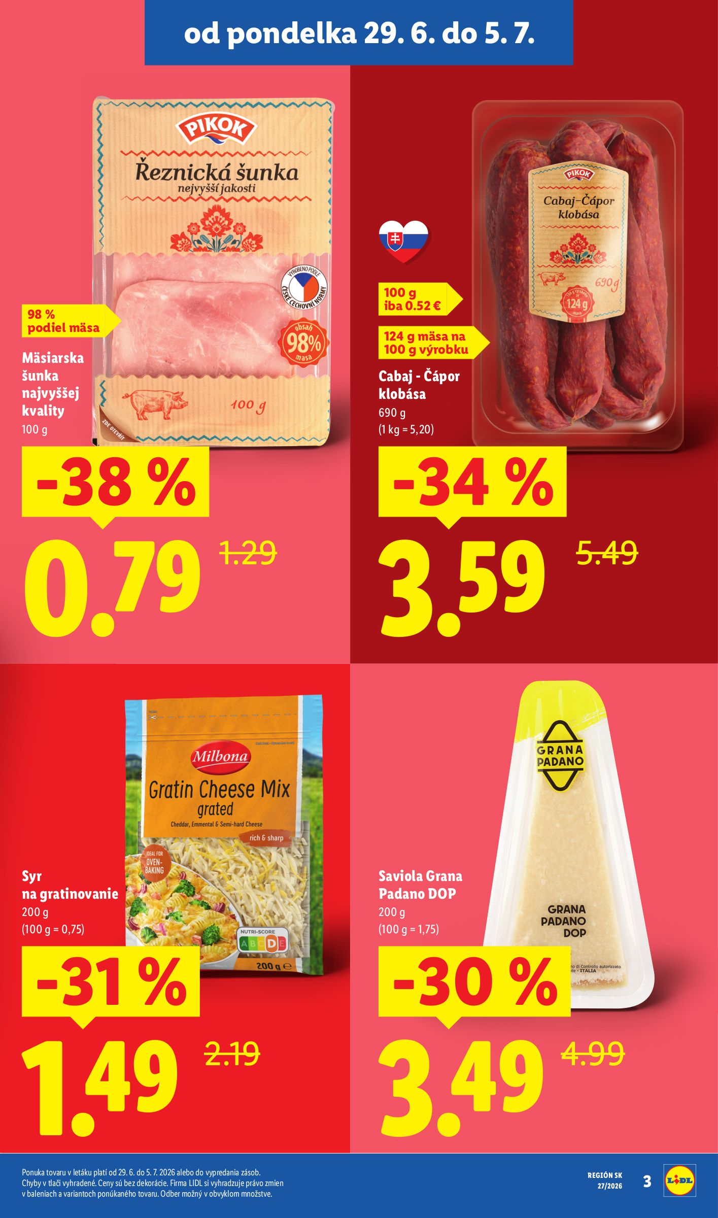 lidl - Aktuálny Lidl leták od pondelka, 29.06.2026 do nedele, 05.07.2026 - page: 3