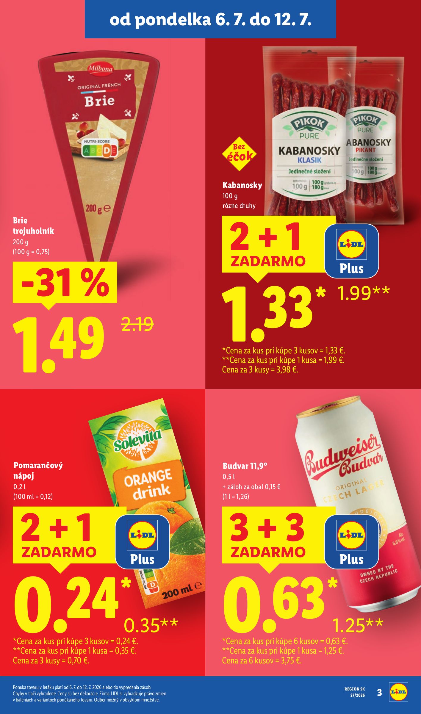 lidl - Nový Lidl leták od pondelka, 06.07.2026 do nedele, 12.07.2026 - page: 3