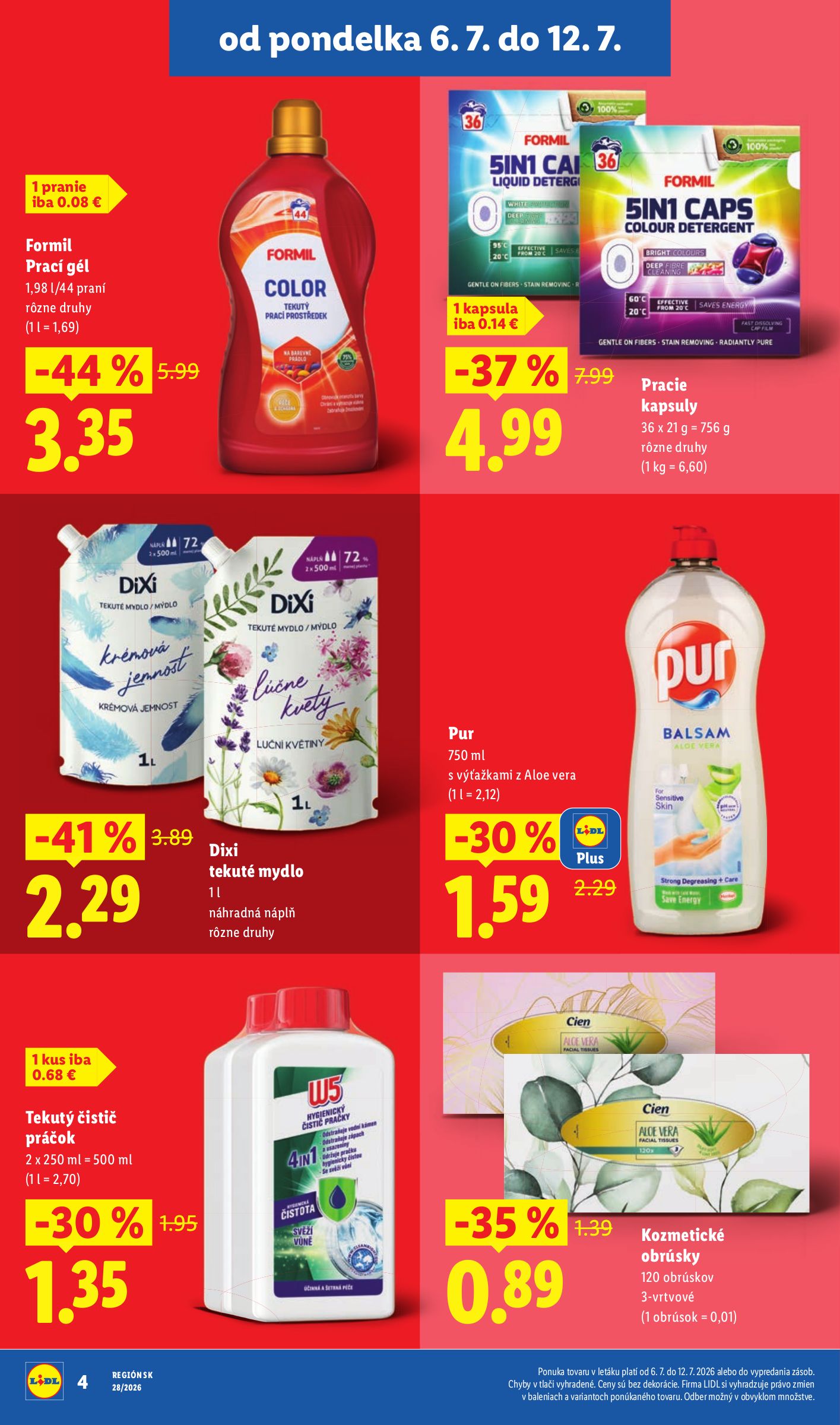 lidl - Nový Lidl leták od pondelka, 06.07.2026 do nedele, 12.07.2026 - page: 4