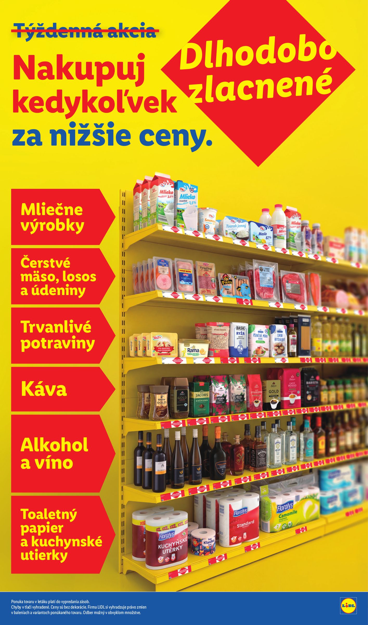 lidl - Aktuálny Lidl - Dlhodobo zlacnené leták od piatku, 03.07.2026 do štvrtka, 31.12.2026 - page: 1