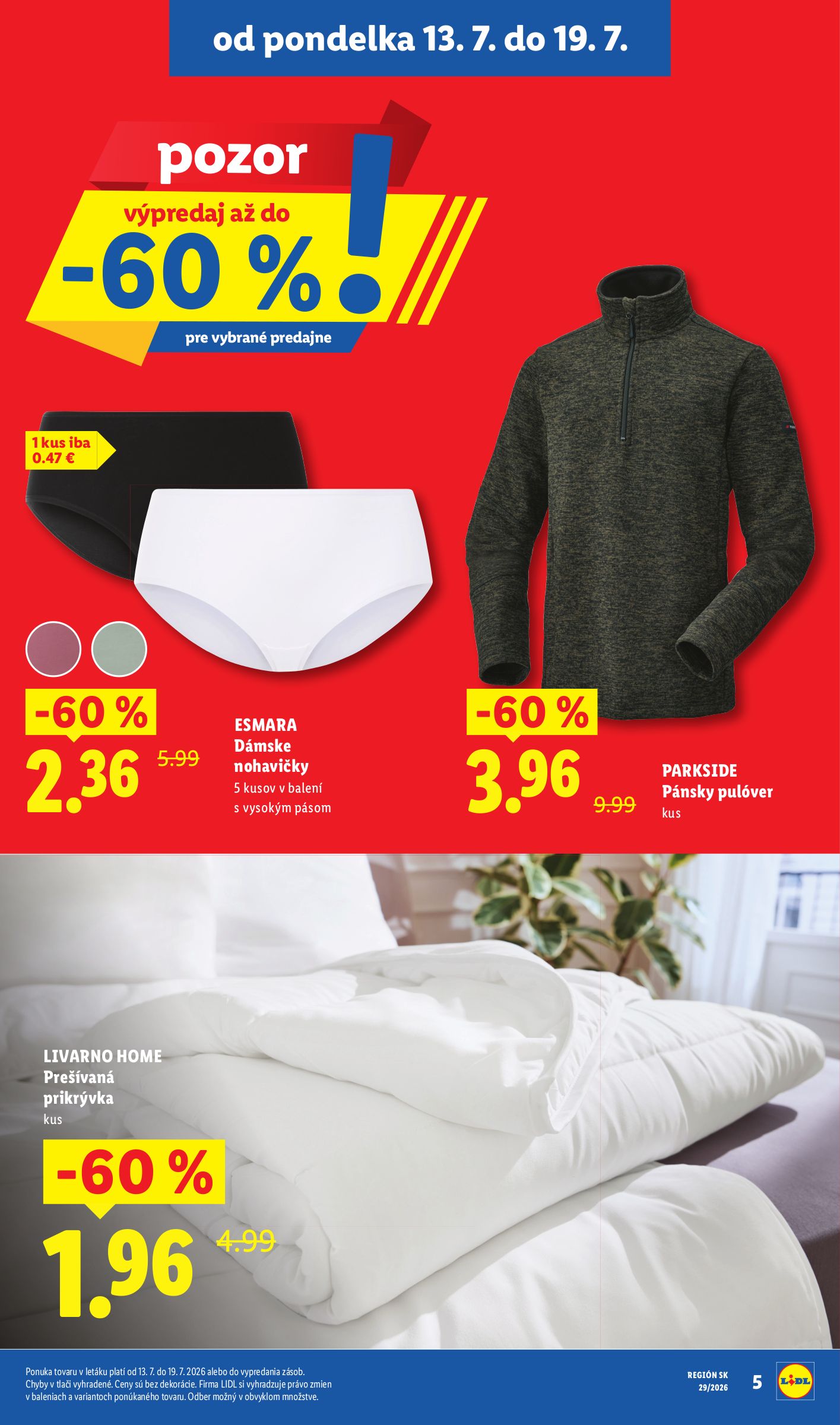 lidl - Nový Lidl - Extra Akcie leták od pondelka, 13.07.2026 do nedele, 19.07.2026 - page: 5