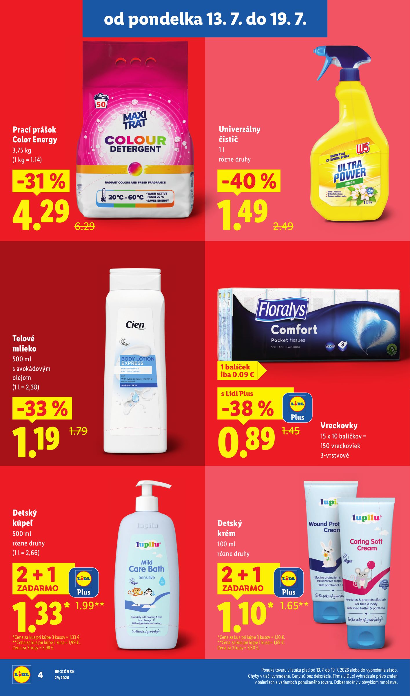 lidl - Nový Lidl - Extra Akcie leták od pondelka, 13.07.2026 do nedele, 19.07.2026 - page: 4