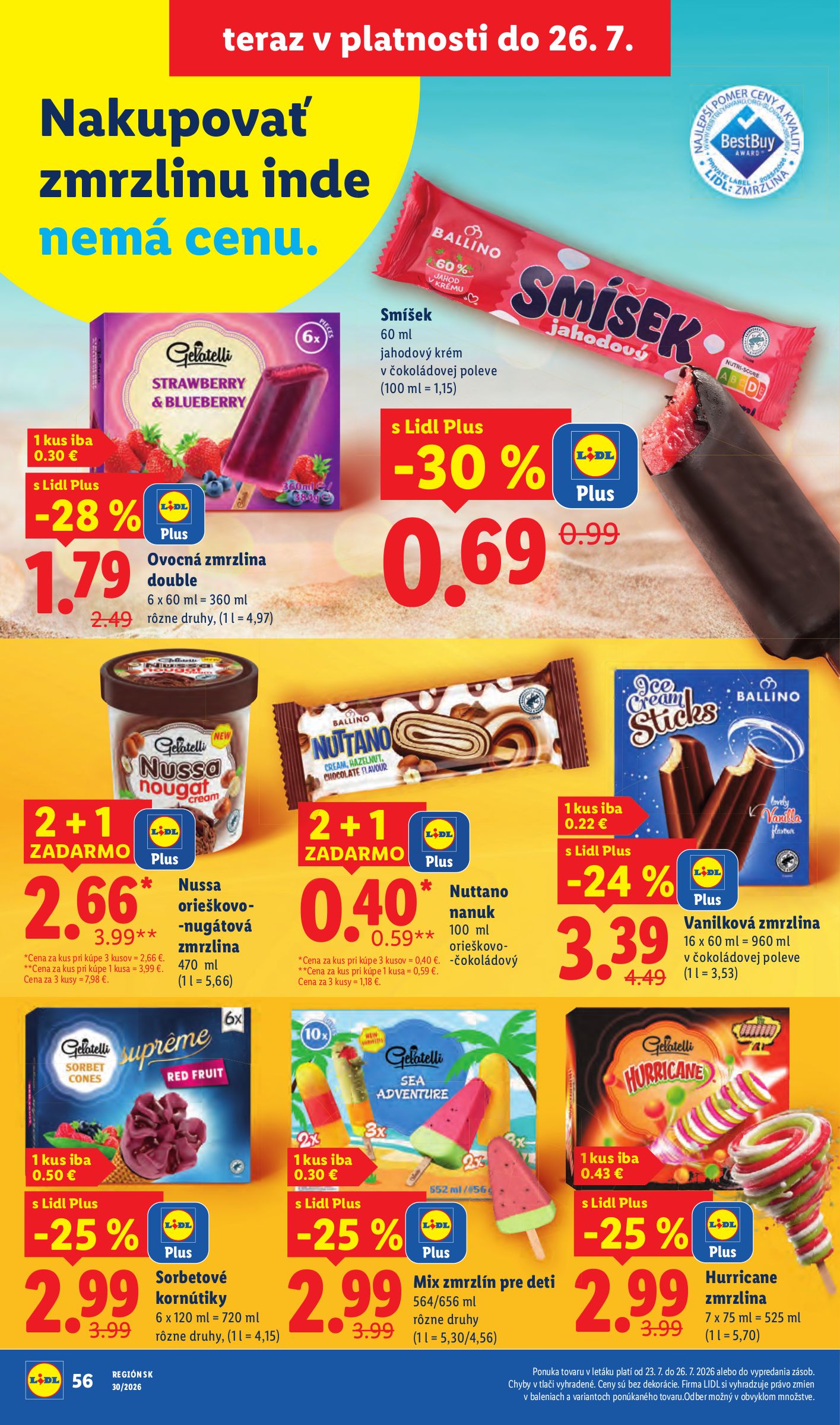 lidl - Aktuálny Lidl leták od pondelka, 20.07.2026 do nedele, 26.07.2026 - page: 38
