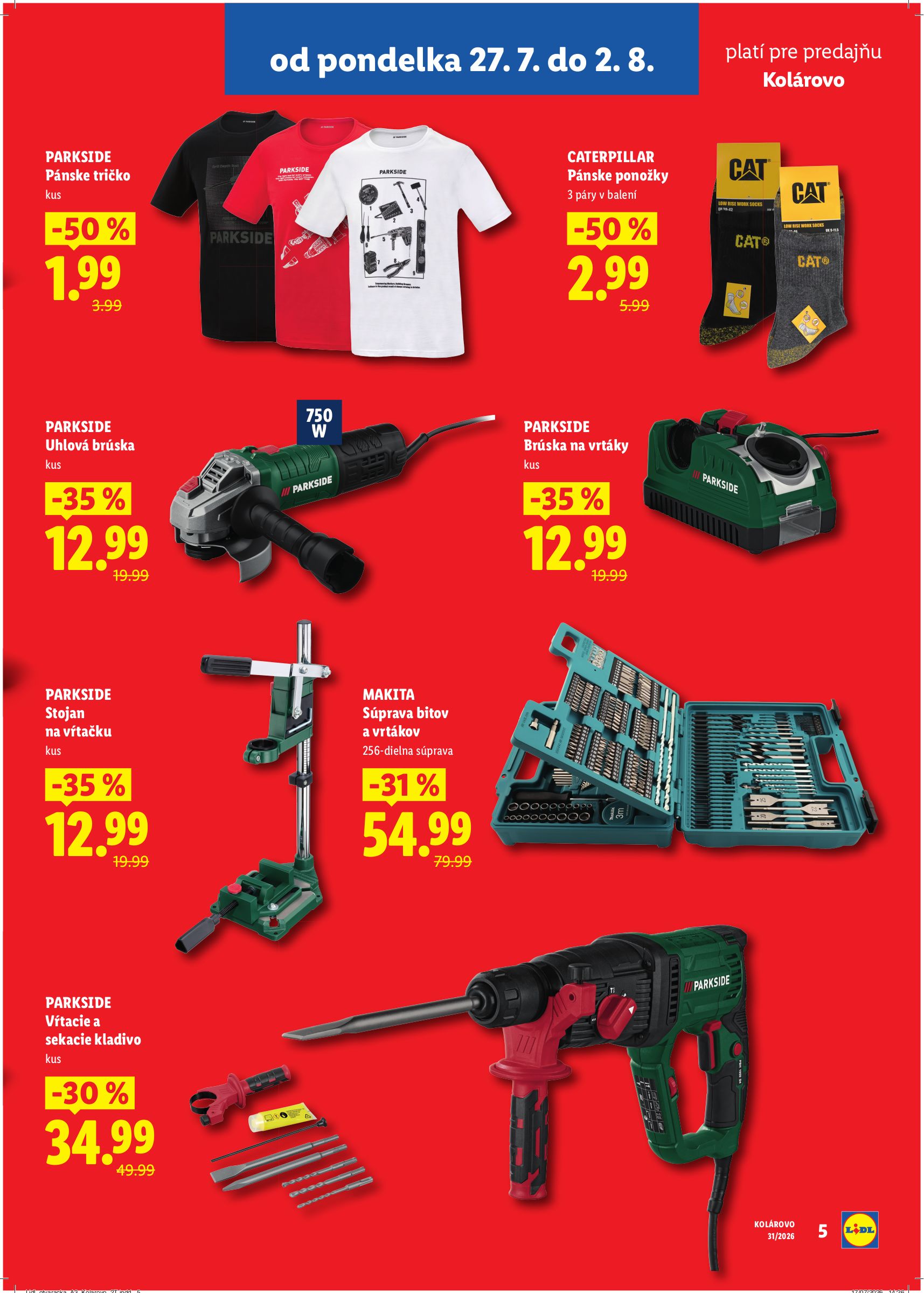 lidl - Nový Lidl - Nová predajňa Kolárovo leták od pondelka, 27.07.2026 do nedele, 02.08.2026 - page: 5
