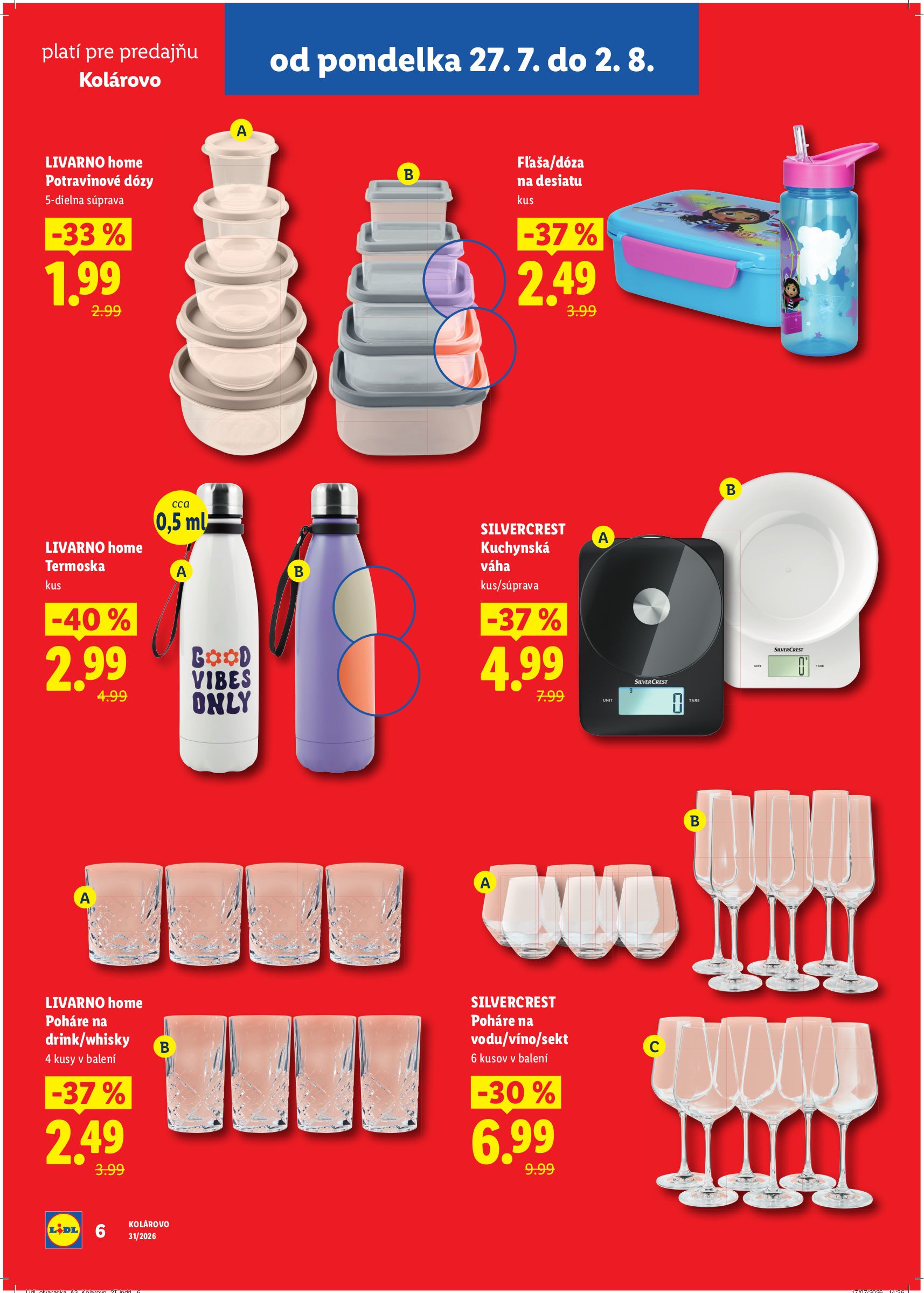 lidl - Nový Lidl - Nová predajňa Kolárovo leták od pondelka, 27.07.2026 do nedele, 02.08.2026 - page: 6
