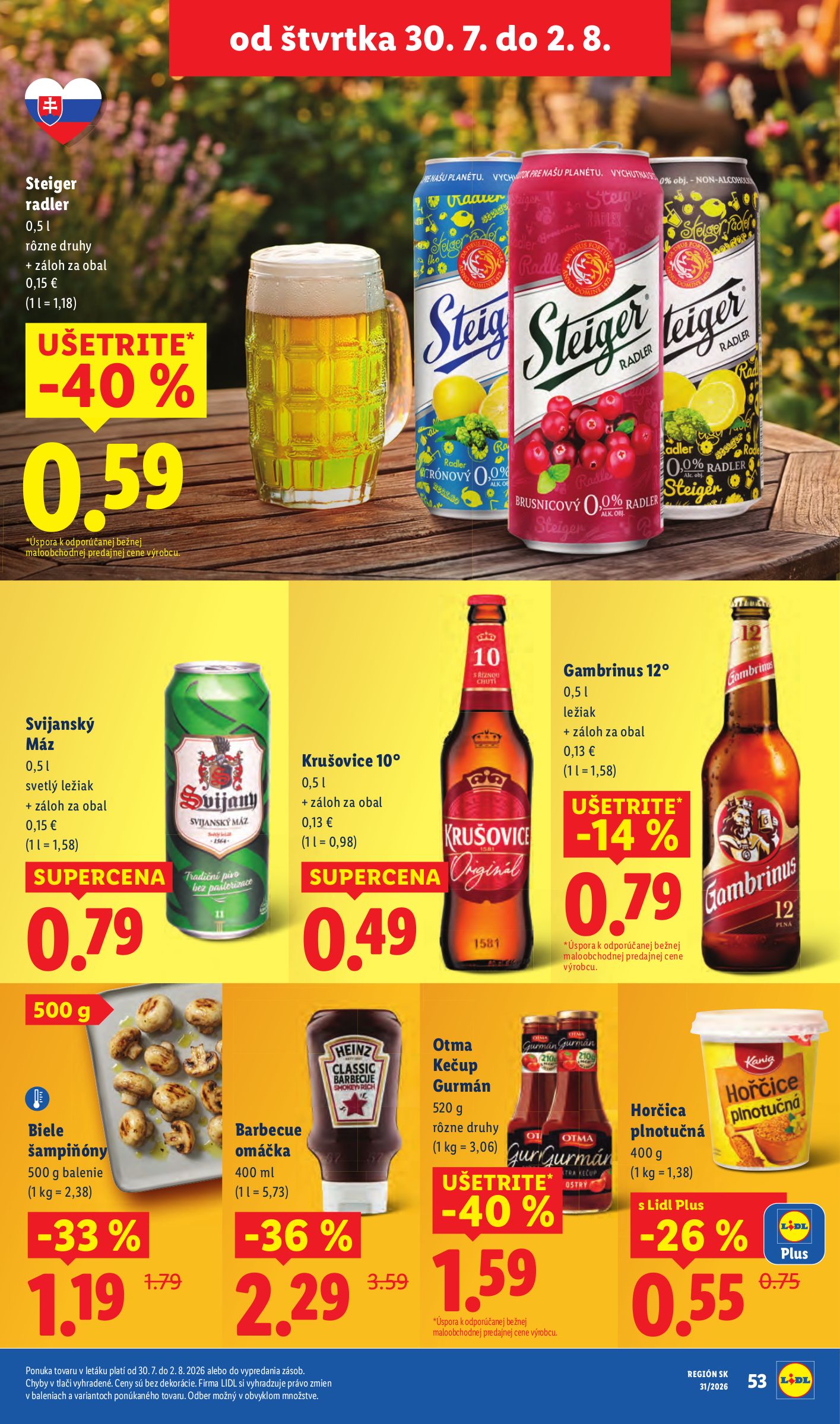 lidl - Nový Lidl leták od pondelka, 27.07.2026 do nedele, 02.08.2026 - page: 69