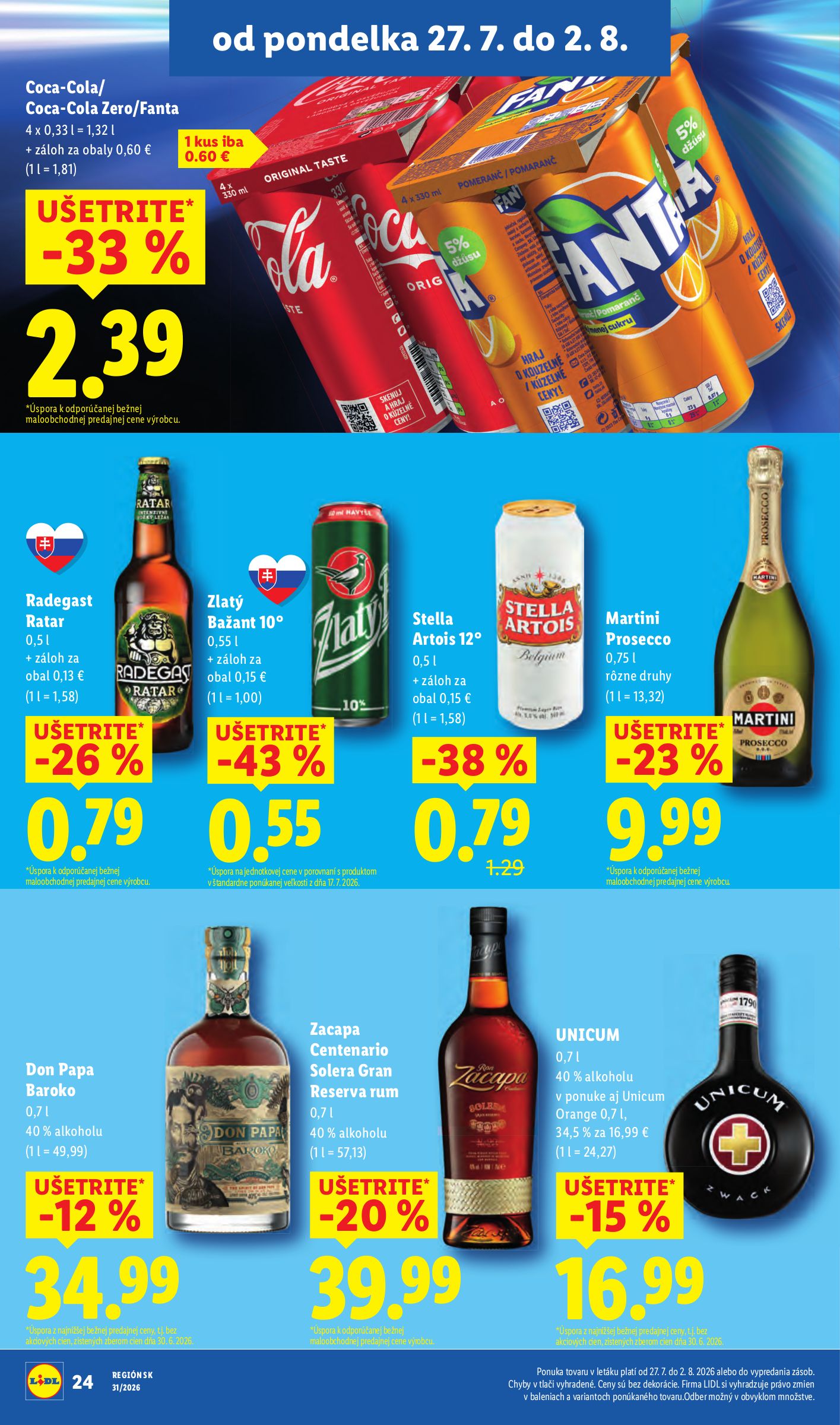 lidl - Nový Lidl leták od pondelka, 27.07.2026 do nedele, 02.08.2026 - page: 34