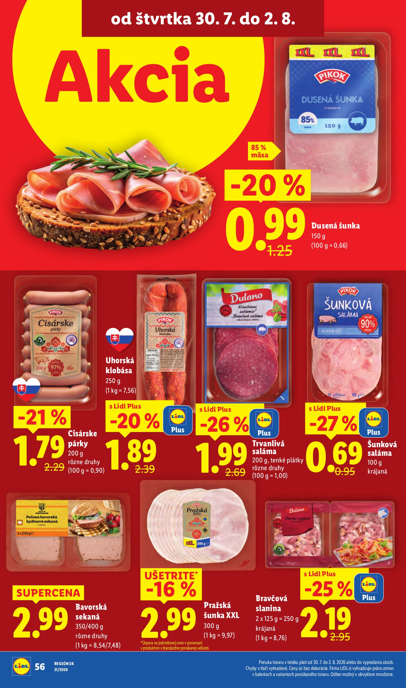 lidl - Nový Lidl leták od pondelka, 27.07.2026 do nedele, 02.08.2026 - page: 80
