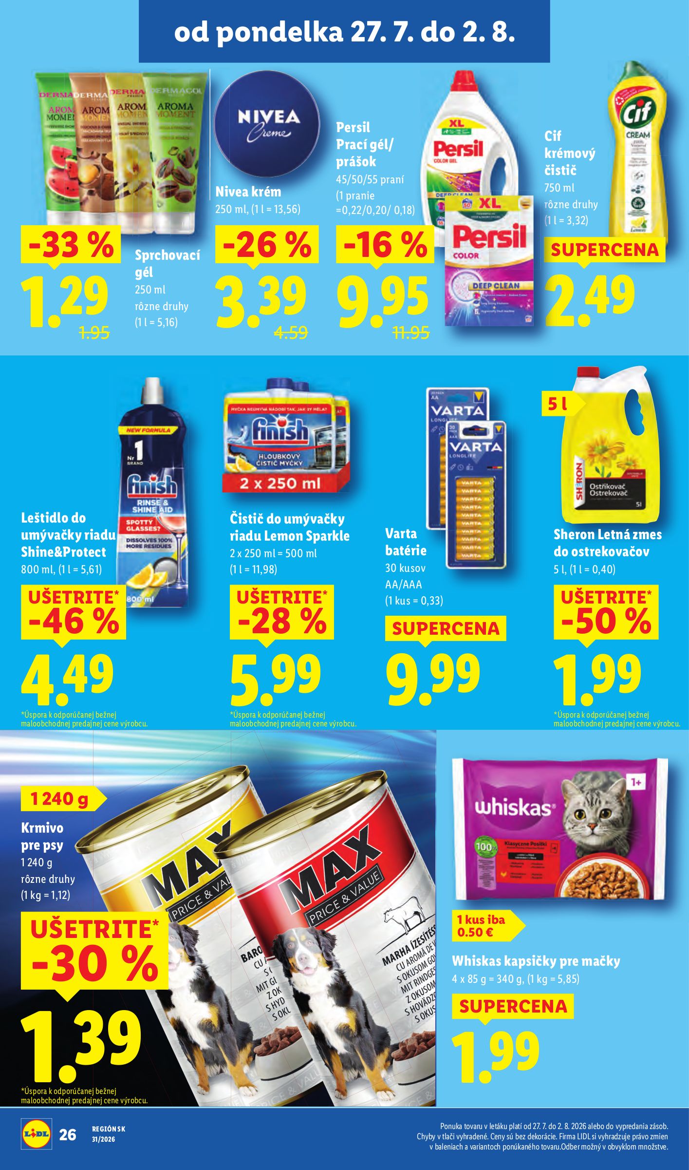 lidl - Nový Lidl leták od pondelka, 27.07.2026 do nedele, 02.08.2026 - page: 36
