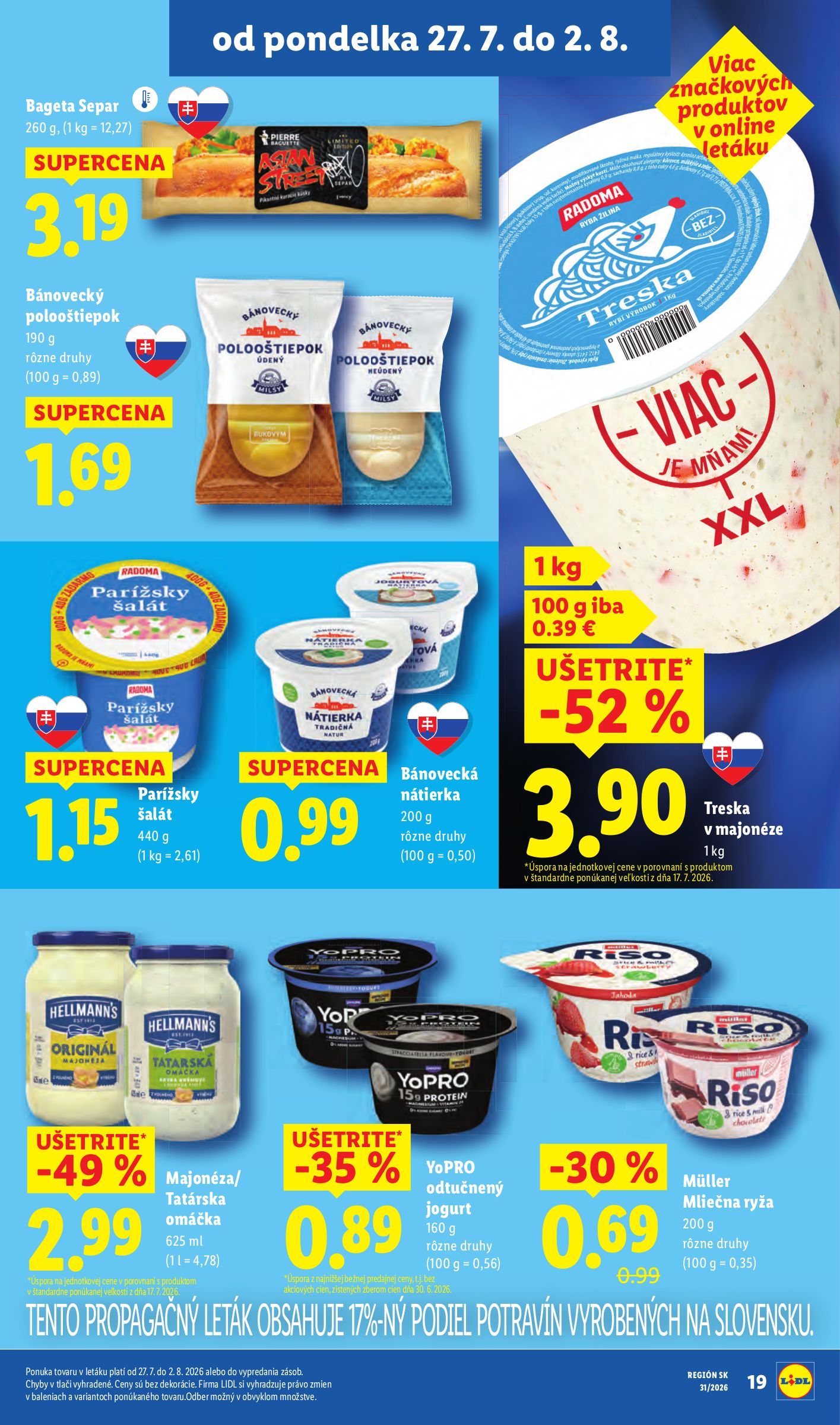 lidl - Nový Lidl leták od pondelka, 27.07.2026 do nedele, 02.08.2026 - page: 27