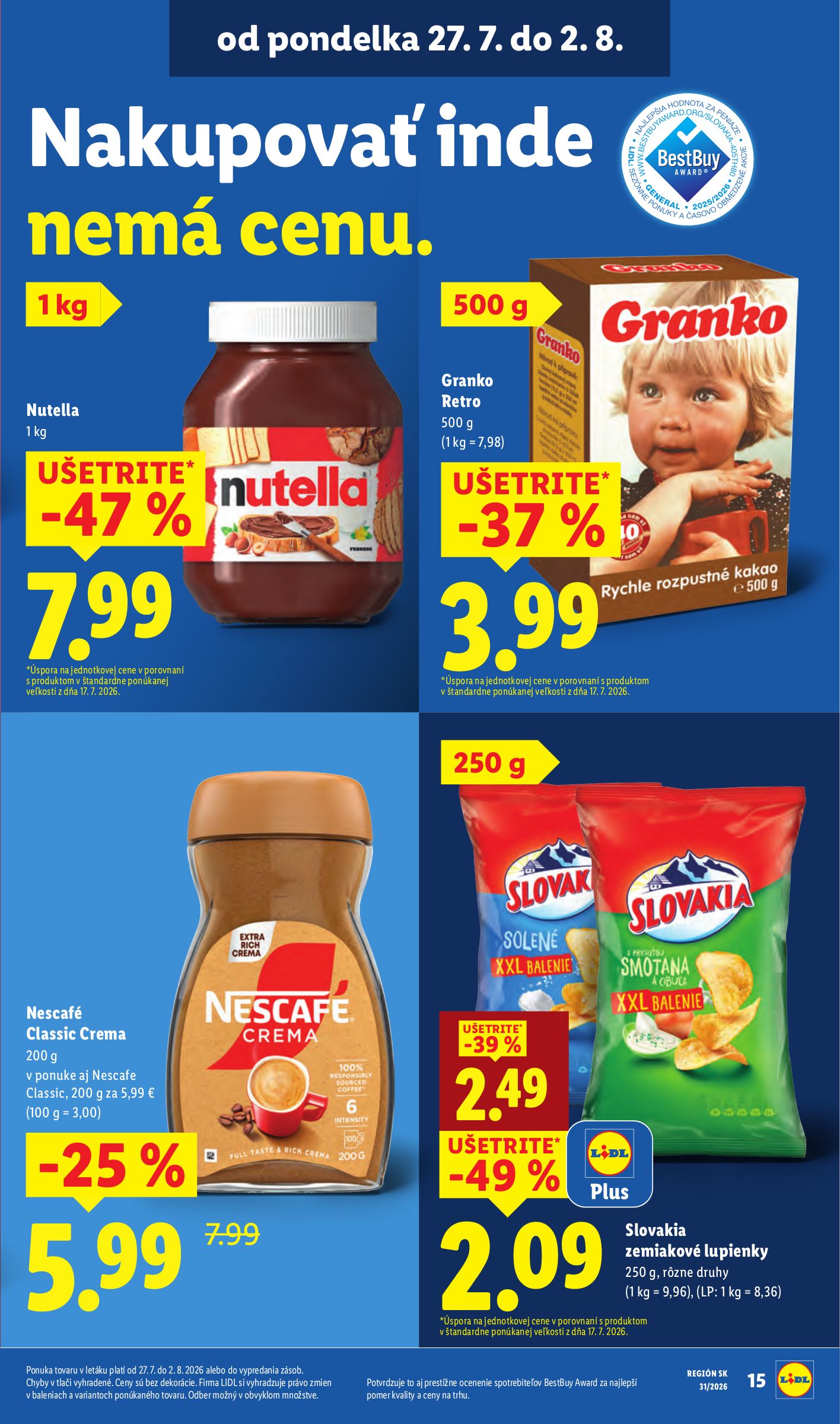 lidl - Nový Lidl leták od pondelka, 27.07.2026 do nedele, 02.08.2026 - page: 20