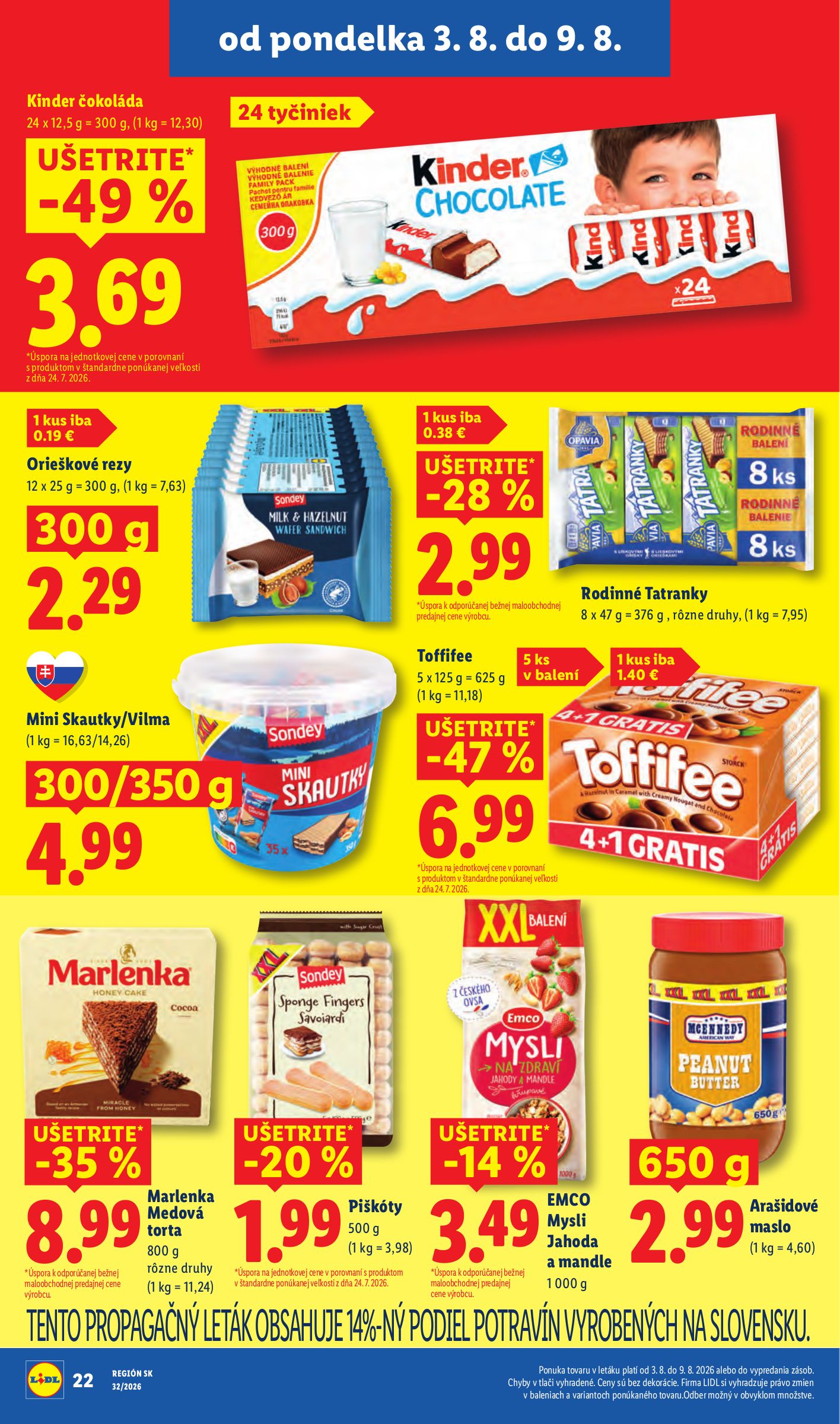 lidl - Aktuálny Lidl leták od pondelka, 03.08.2026 do nedele, 09.08.2026 - page: 32