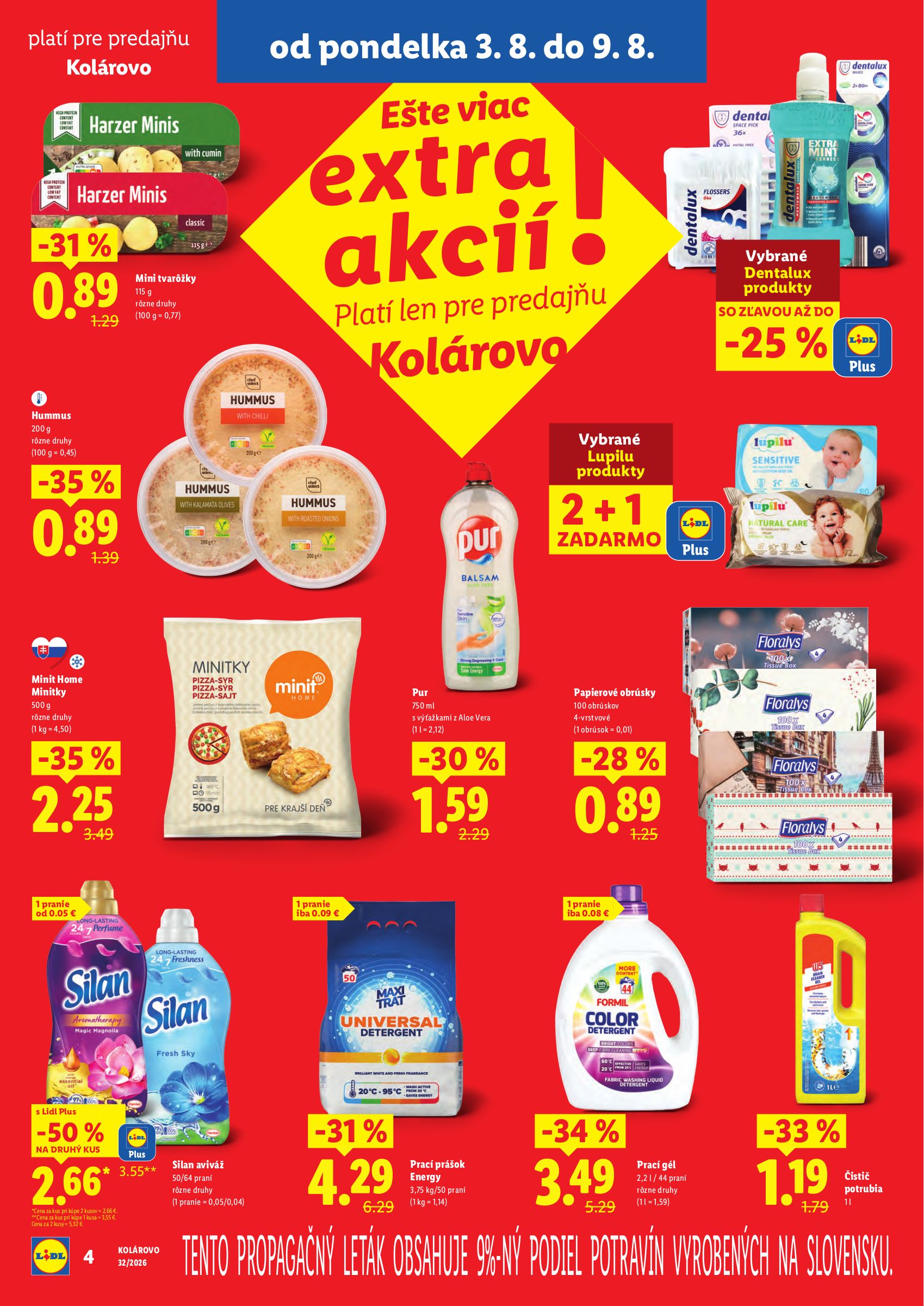 lidl - Aktuálny Lidl - Nová predajňa Kolárovo leták od pondelka, 03.08.2026 do nedele, 09.08.2026 - page: 4