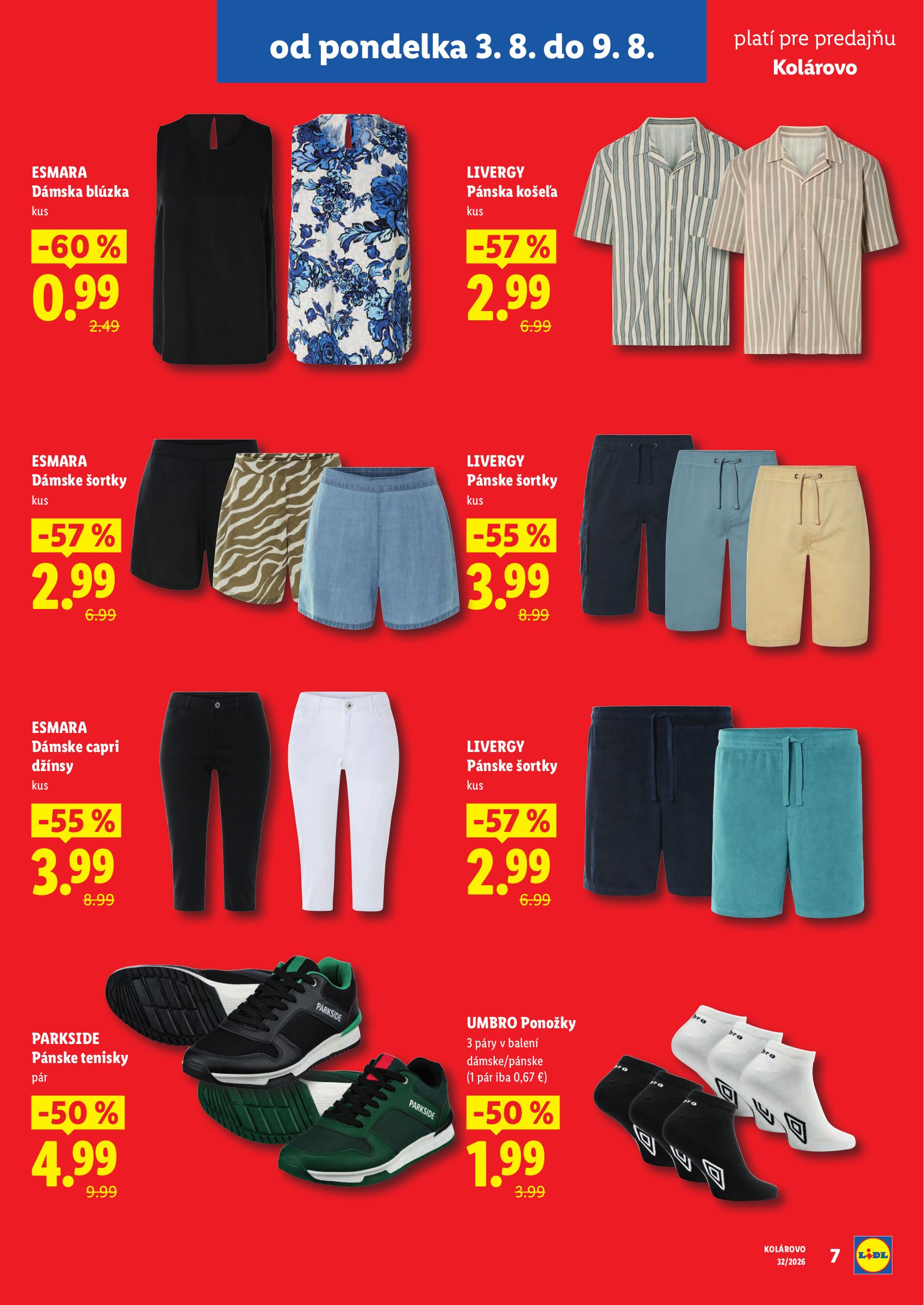 lidl - Aktuálny Lidl - Nová predajňa Kolárovo leták od pondelka, 03.08.2026 do nedele, 09.08.2026 - page: 7