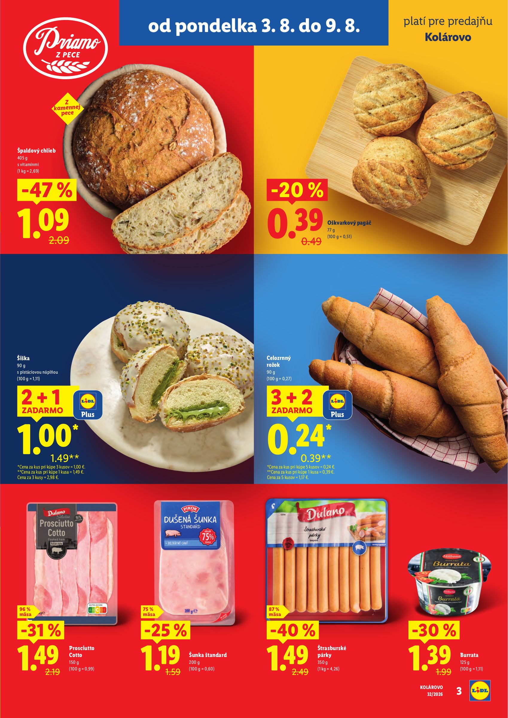 lidl - Aktuálny Lidl - Nová predajňa Kolárovo leták od pondelka, 03.08.2026 do nedele, 09.08.2026 - page: 3