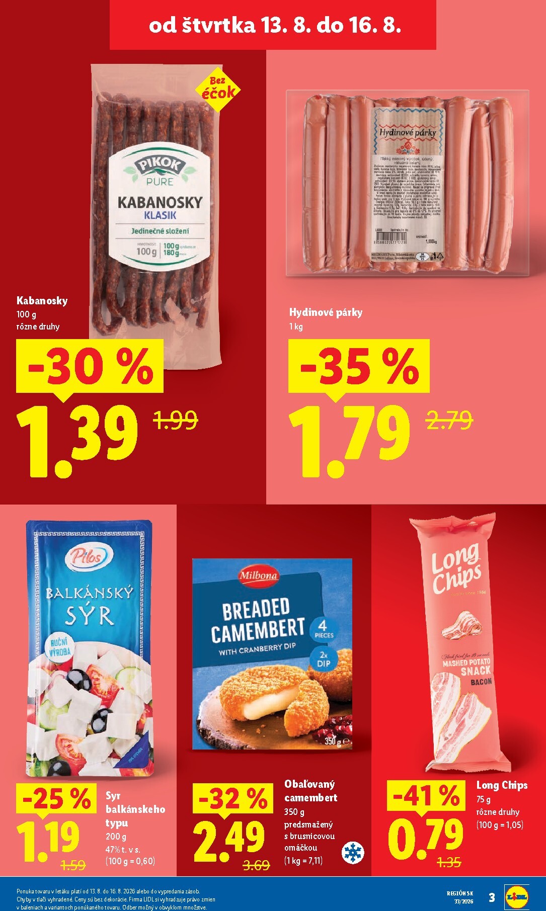 lidl - Nový Lidl - Ešte viac extra akcií leták od štvrtka, 13.08.2026 do nedele, 16.08.2026 - page: 3