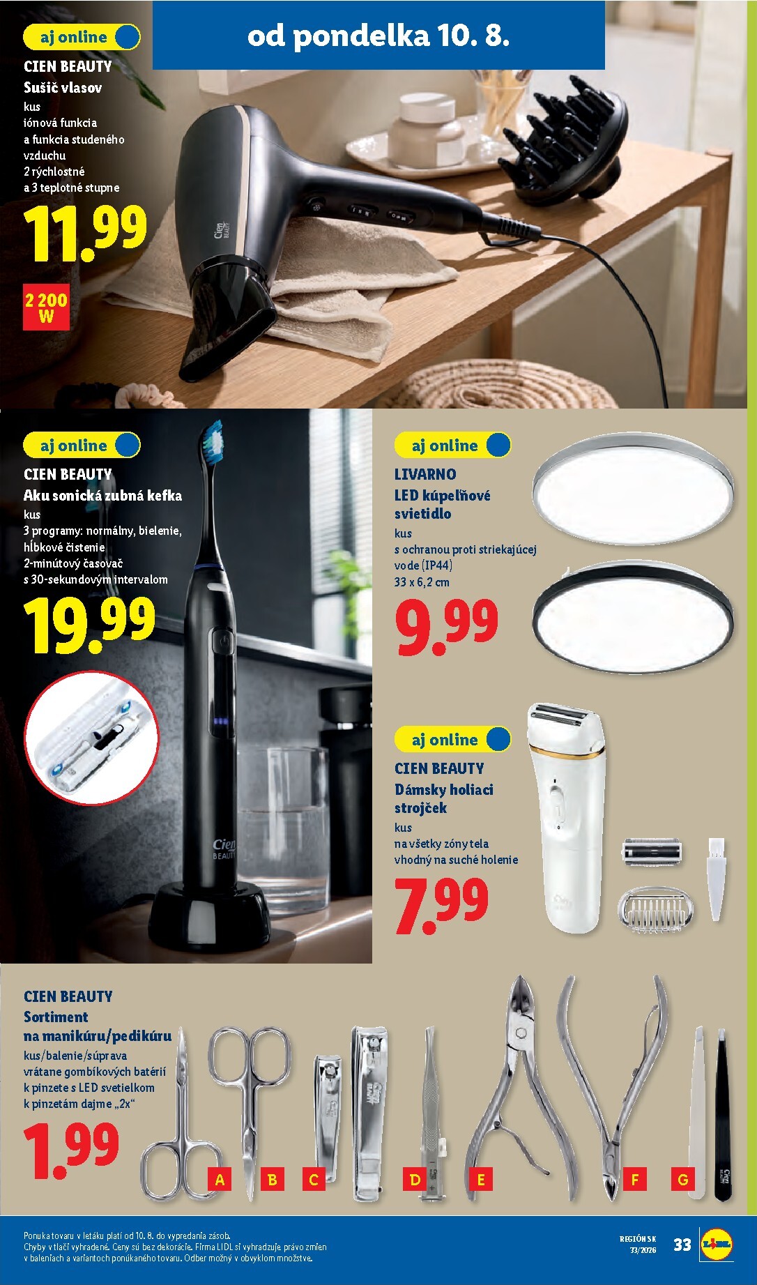 lidl - Nový Lidl leták od pondelka, 10.08.2026 do nedele, 16.08.2026 - page: 45