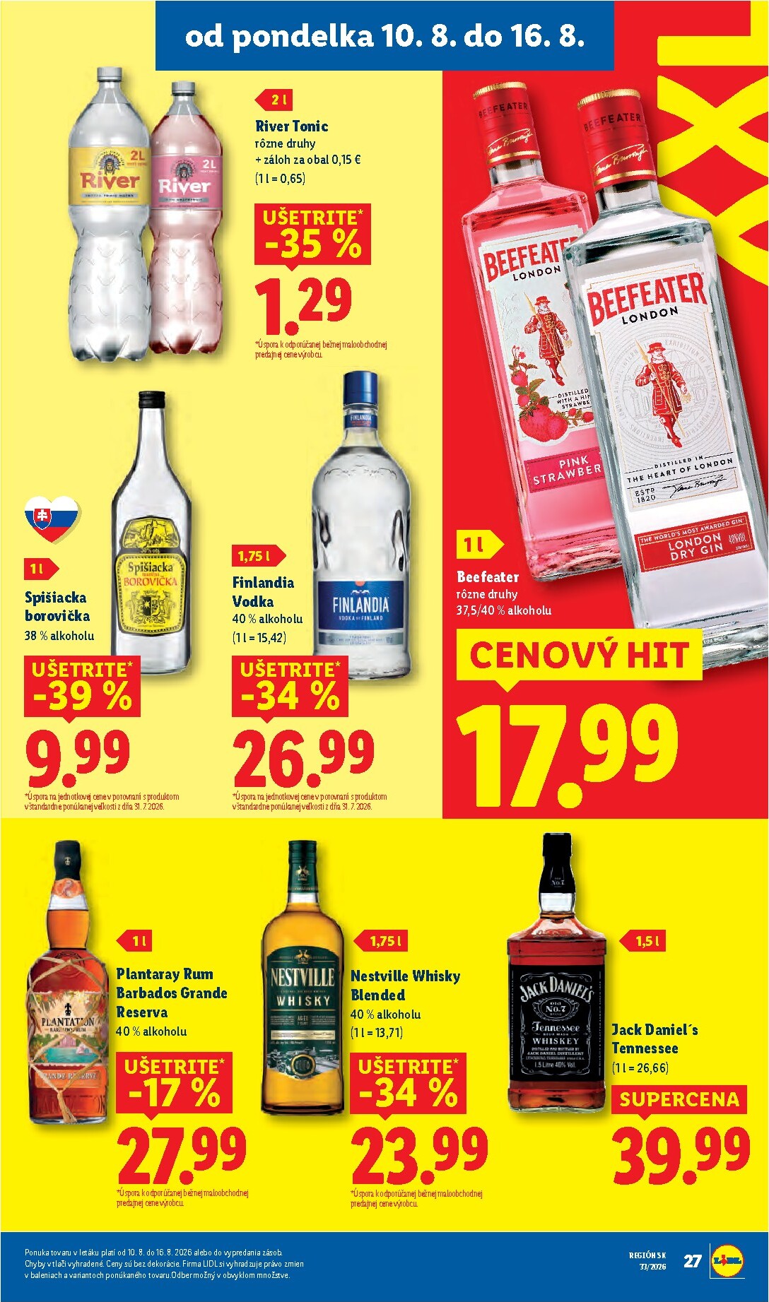 lidl - Nový Lidl leták od pondelka, 10.08.2026 do nedele, 16.08.2026 - page: 33