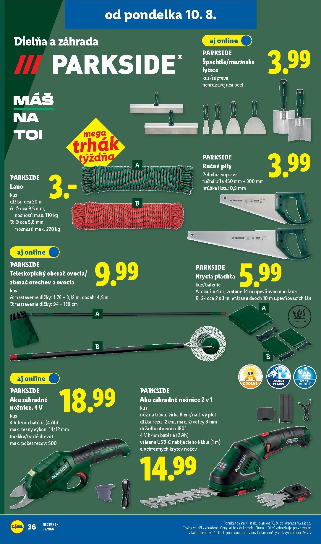 lidl - Nový Lidl leták od pondelka, 10.08.2026 do nedele, 16.08.2026 - page: 48