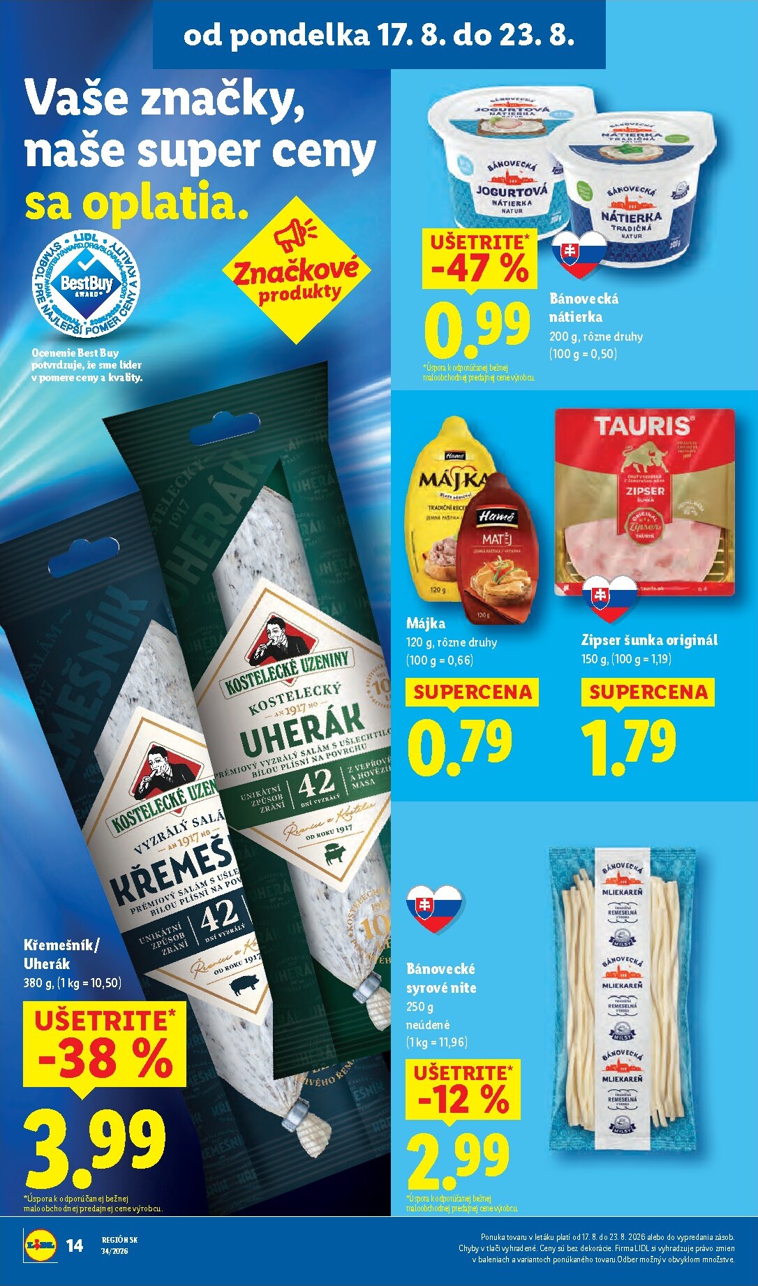 lidl - Nový Lidl leták od pondelka, 17.08.2026 do nedele, 23.08.2026 - page: 18