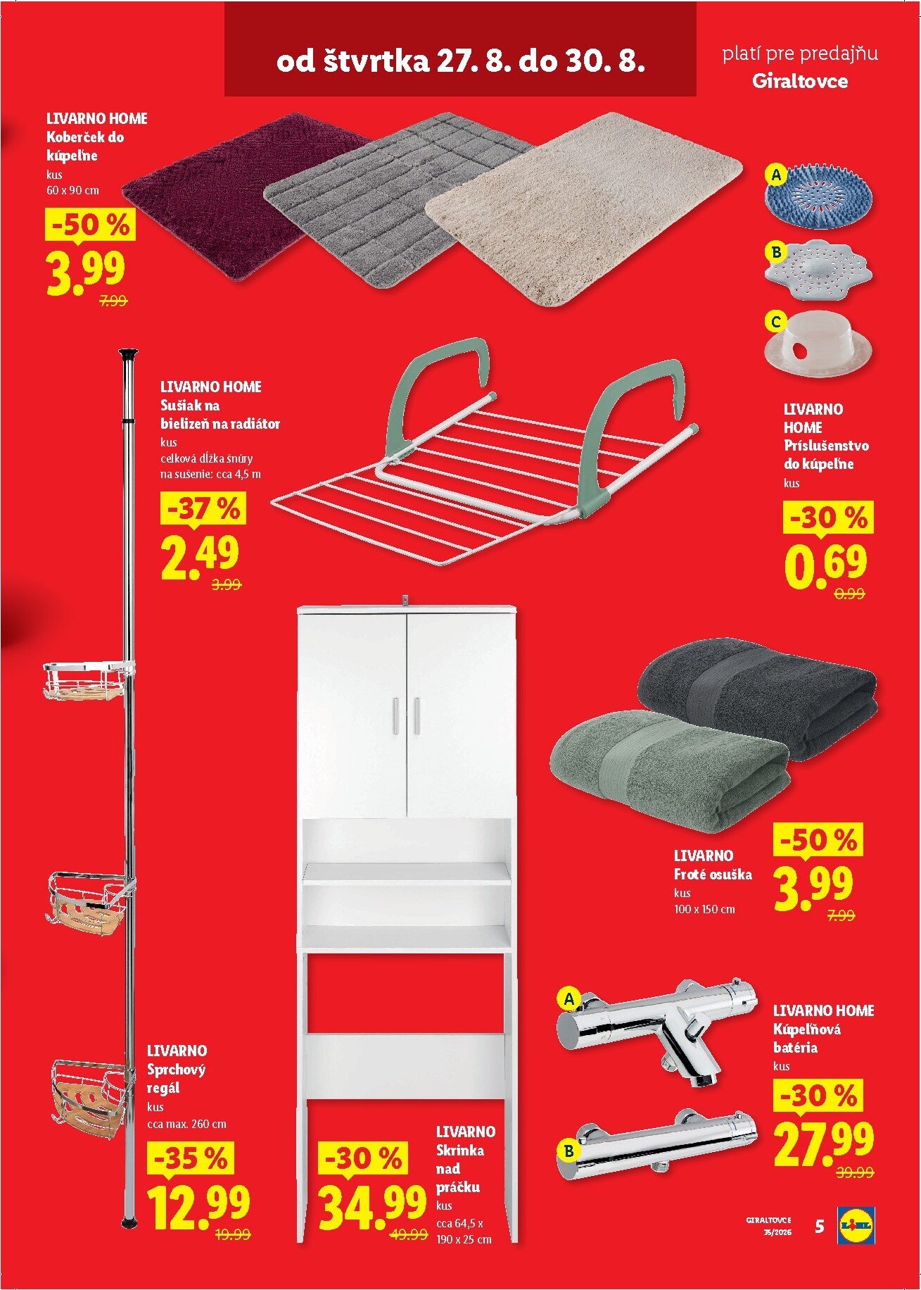 lidl - Nový Lidl - Giraltovce leták od štvrtka, 27.08.2026 do nedele, 30.08.2026 - page: 5
