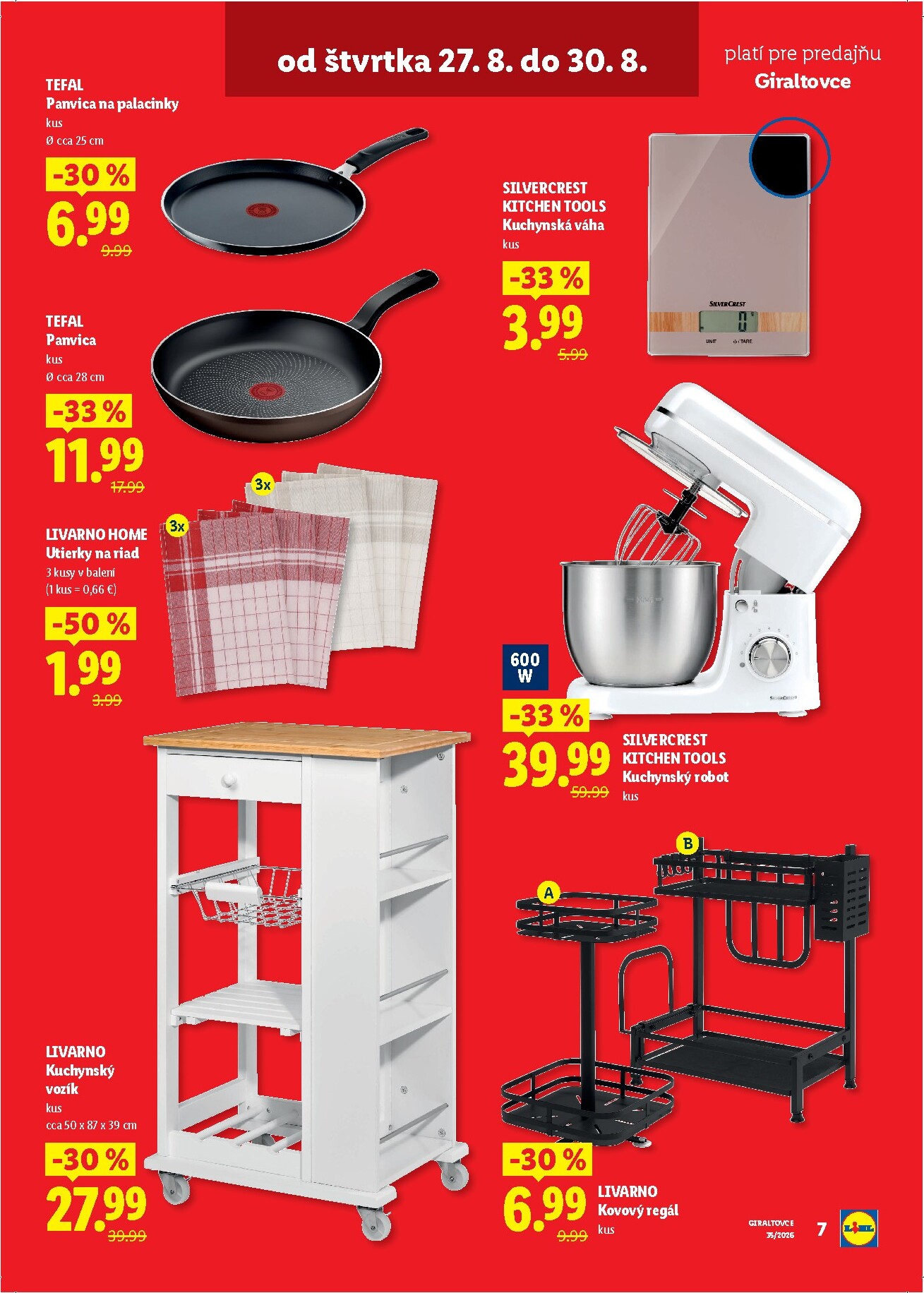 lidl - Nový Lidl - Giraltovce leták od štvrtka, 27.08.2026 do nedele, 30.08.2026 - page: 7