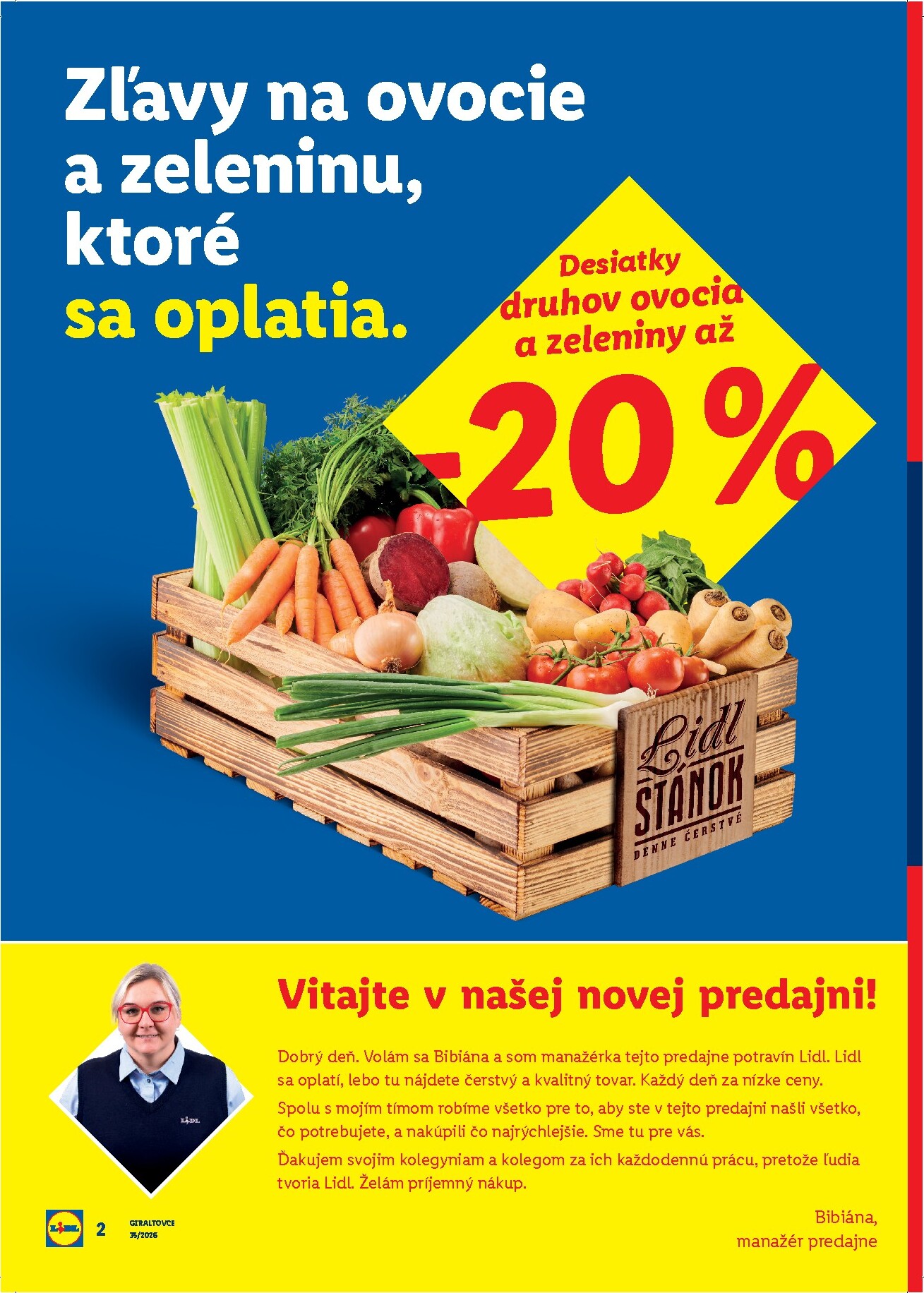 lidl - Nový Lidl - Giraltovce leták od štvrtka, 27.08.2026 do nedele, 30.08.2026 - page: 2